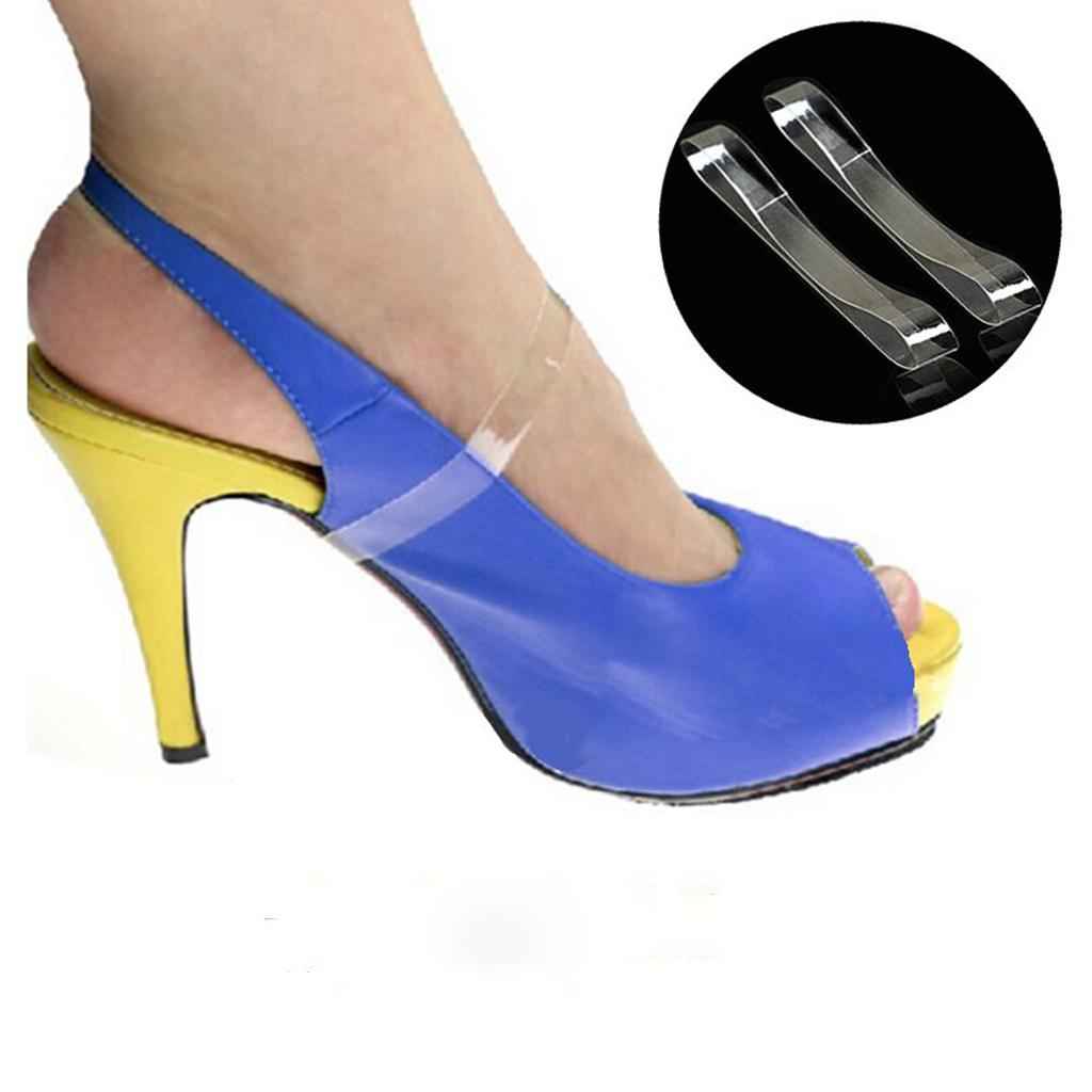 3pairs Clear Invisible Shoe Strap For Holding Loose Shoes Dancing High Heels