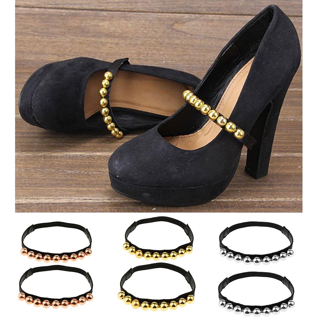 3Pcs Detachable Shoe Straps Band for Holding Loose High Heeled Shoes Decor