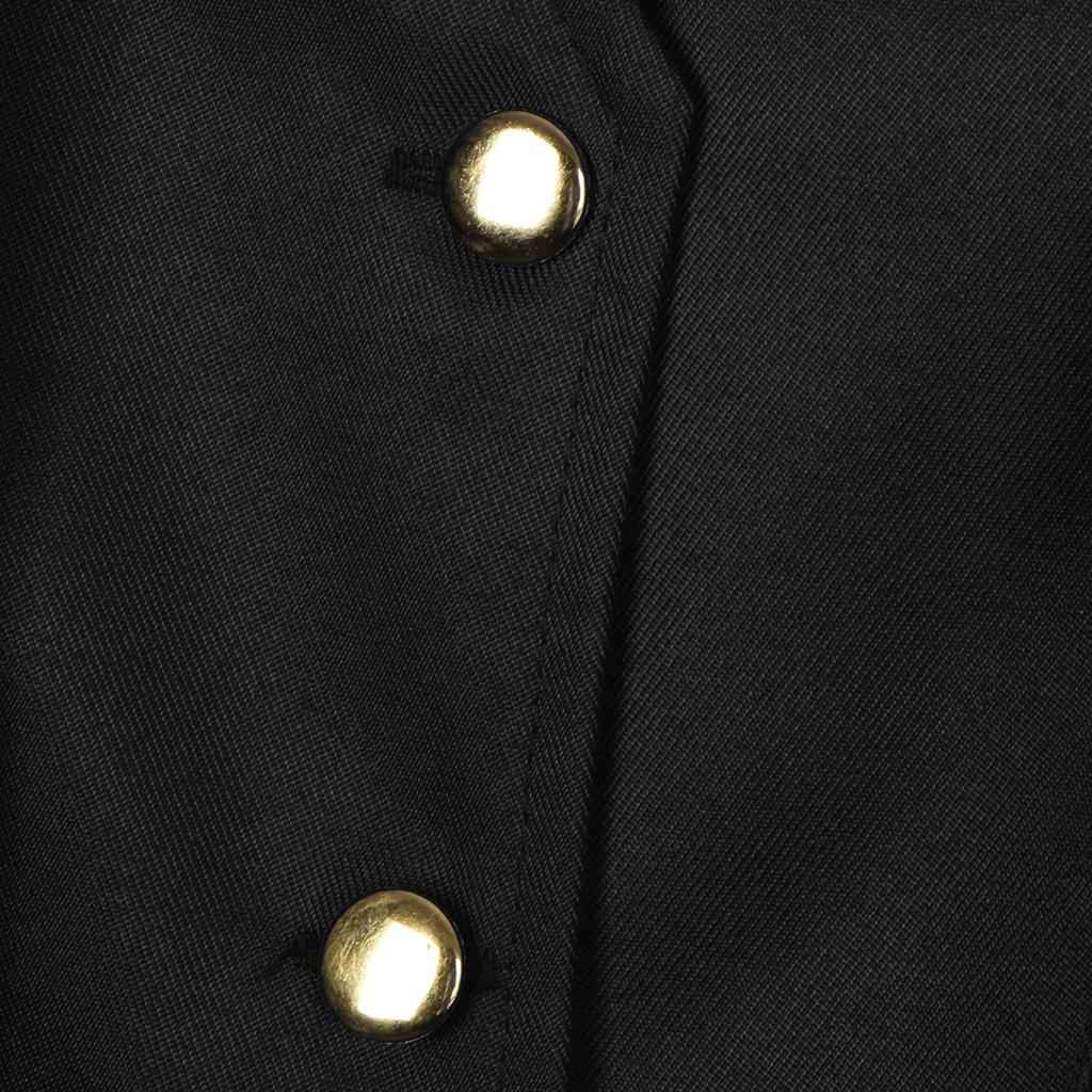 Men Steampunk Tailcoat Jacket Gothic Victorian Coat Paty Costume XL Black