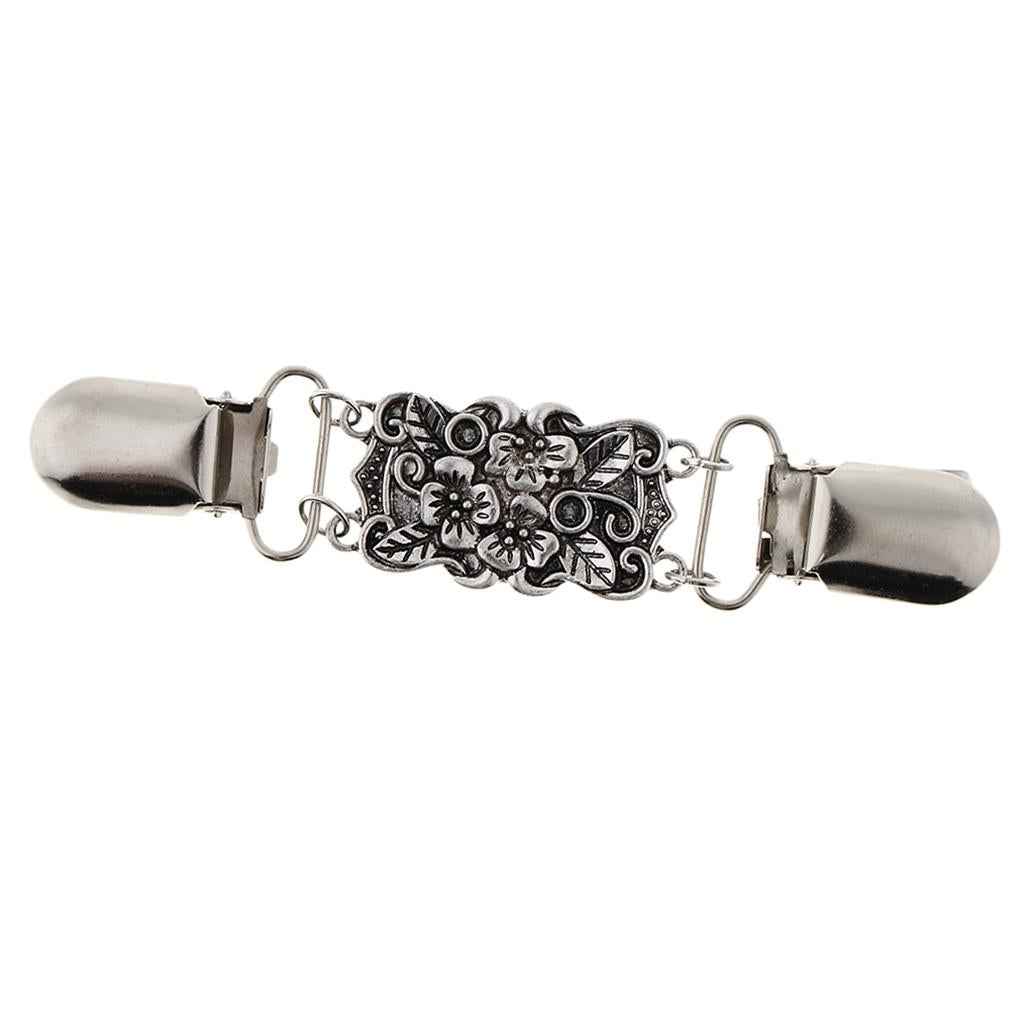 Retro Cardigan Clip Sweater Clip Women Filigree Cinch for Dress Shawl Clip
