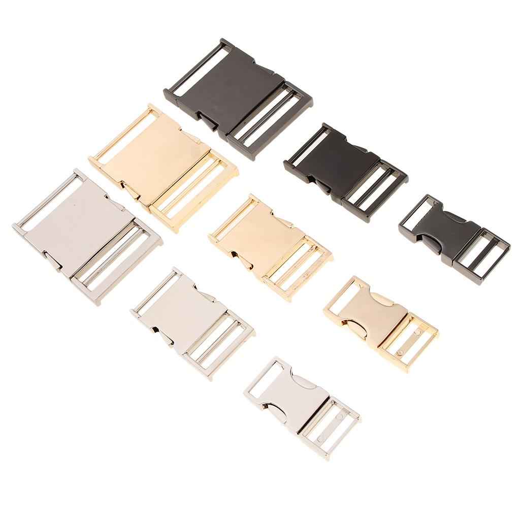 Metal Bag Webbing Belt Buckle Clip Clasp Inner diameter 19mm Gold