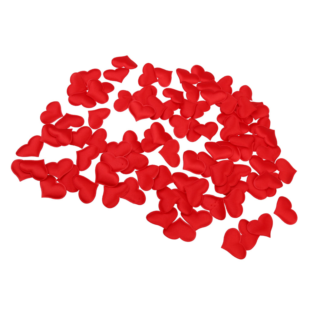 100Pcs Red Heart Petal Flower Wedding Engagement Confetti Party Table Decor