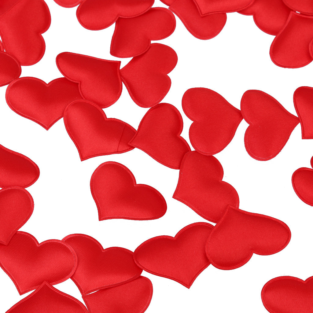 100Pcs Red Heart Petal Flower Wedding Engagement Confetti Party Table Decor