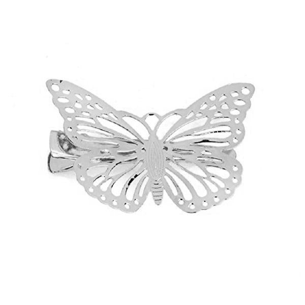 4pcs Alloy Metal Hollow Butterfly Barrette Alligator Hair Clip Clamp Hairpin