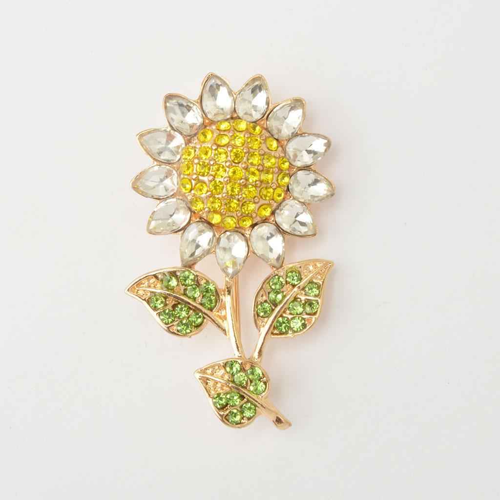Unique Sun Flower Brooch Pin Jewelry Accessories Multi-color