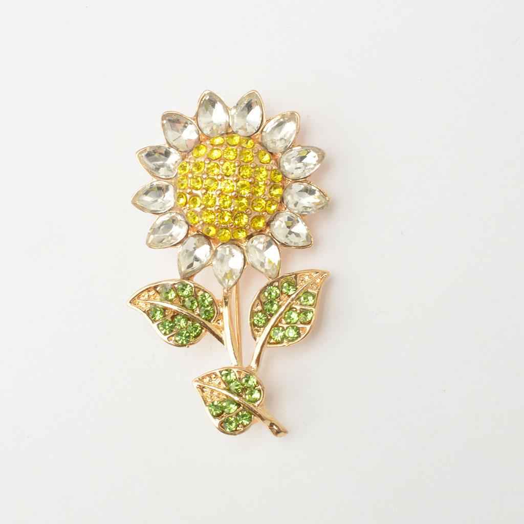 Unique Sun Flower Brooch Pin Jewelry Accessories Multi-color