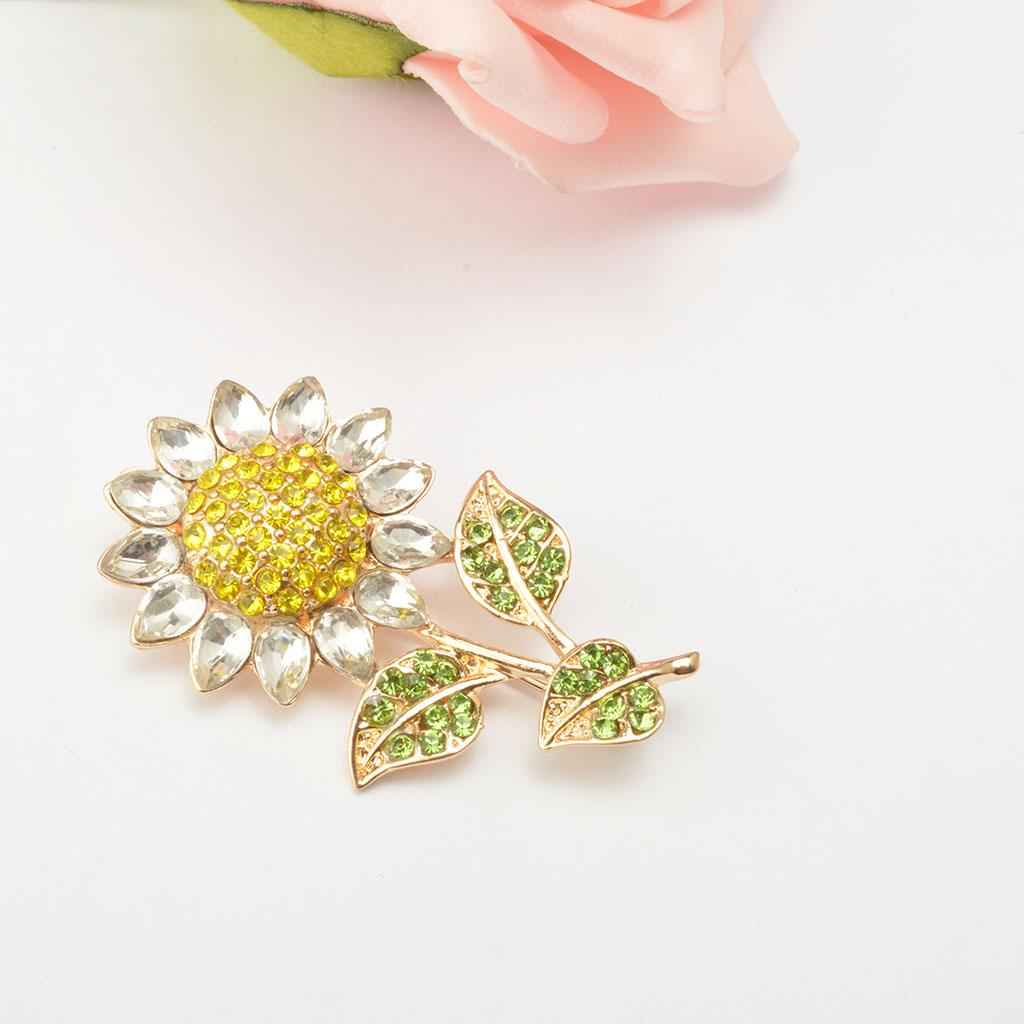 Unique Sun Flower Brooch Pin Jewelry Accessories Multi-color