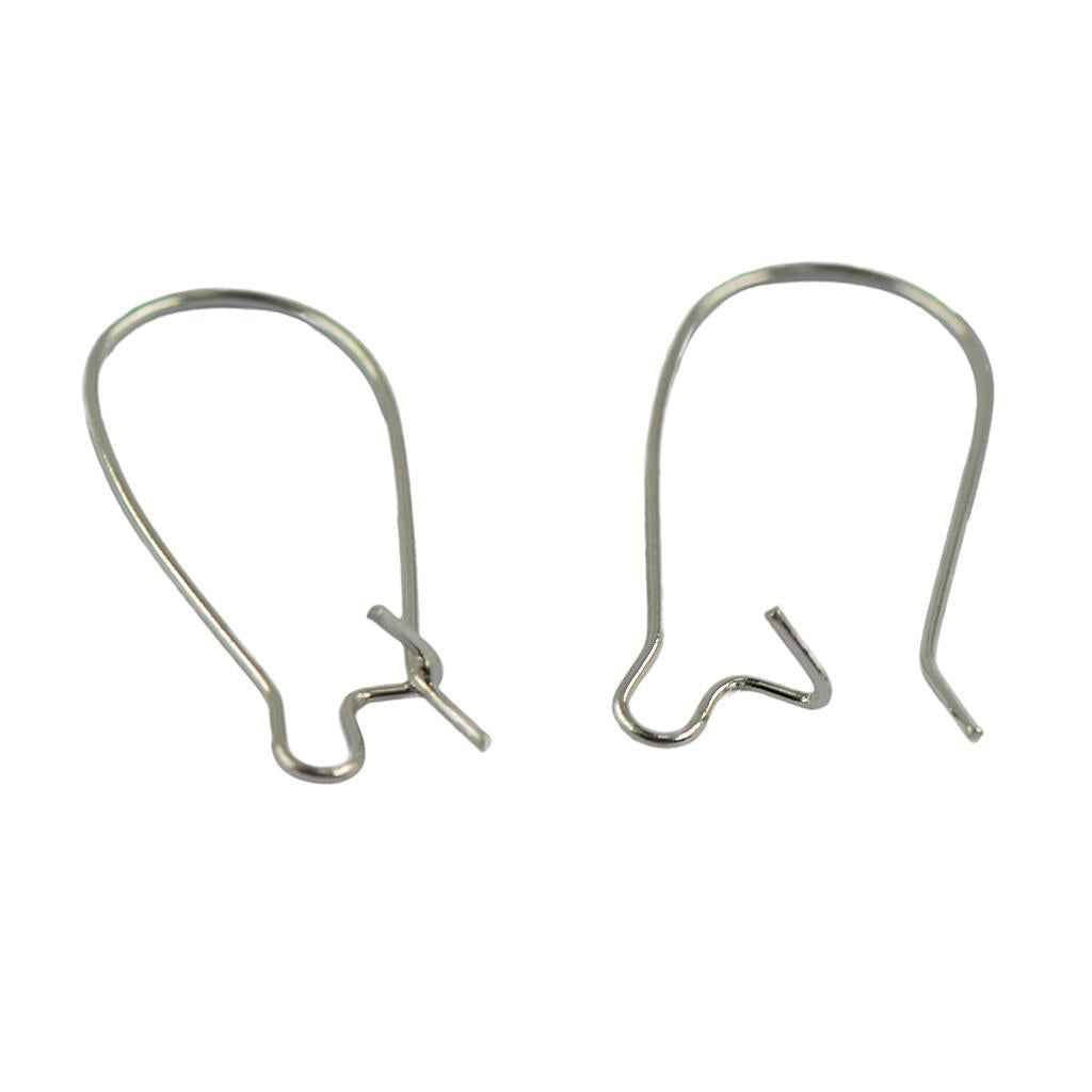 50pcs DIY Jewelry Making Finding French Earring Hook Ear Wires Silver 25mm