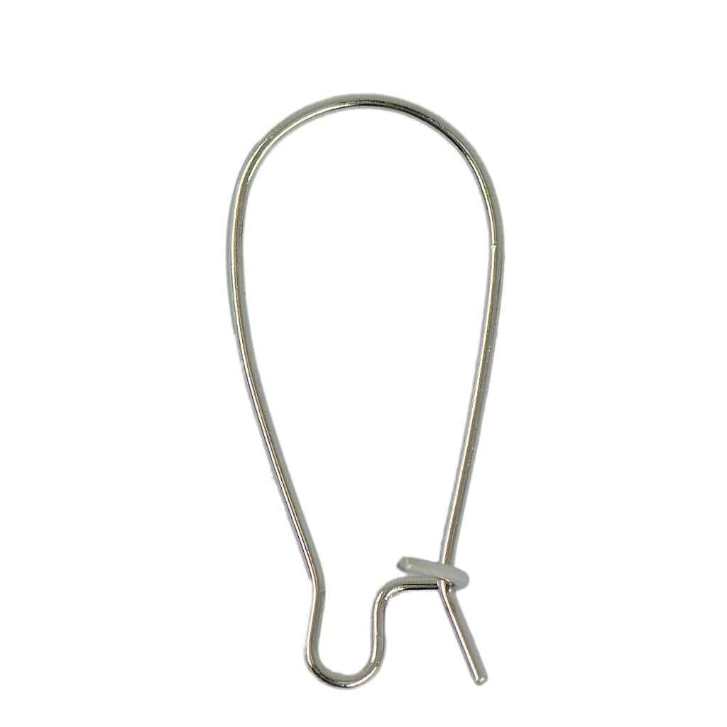 50pcs DIY Jewelry Making Finding French Earring Hook Ear Wires Silver 25mm