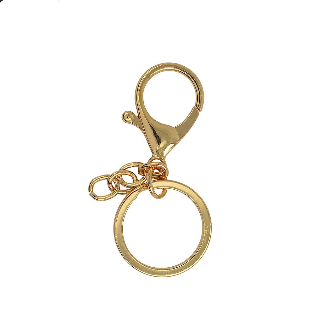 2x10 sets 65mm Large Lobster Clasp Trigger Clip Split Ring and chains Gold