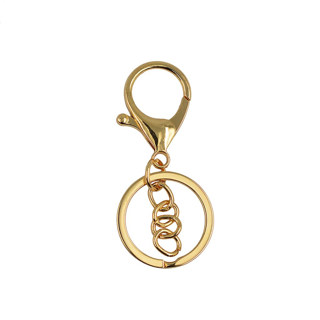 3x10 sets 65mm Large Lobster Clasp Trigger Clip Split Ring and chains Gold