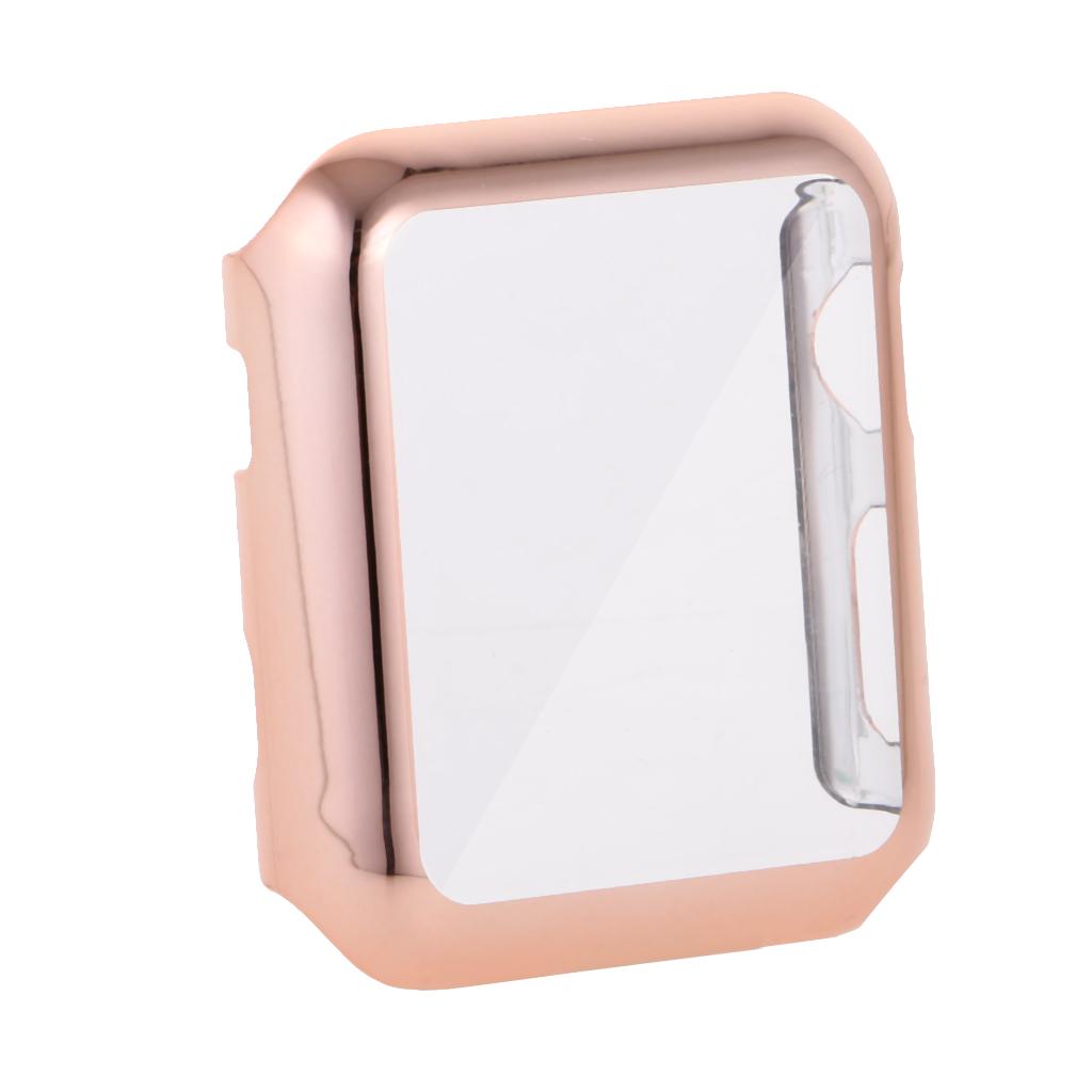 3xPlastic Case Protector Cover For Apple Watch Series 2 iWatch 42mm Rose Gold