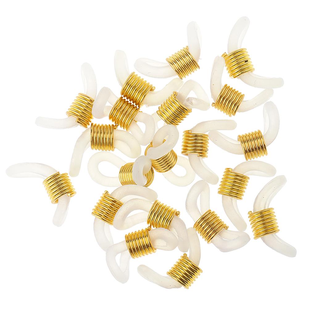 80Pcs Eyeglass Spectacle Chain Strap Holder Loop Ends Rubber Non-slip ring
