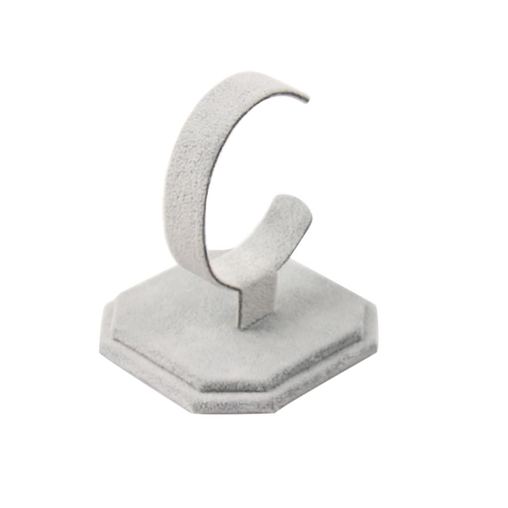 10Pcs C Shape Jewelry Bracelet Bangle Watch Display Rack Stand Holder Grey