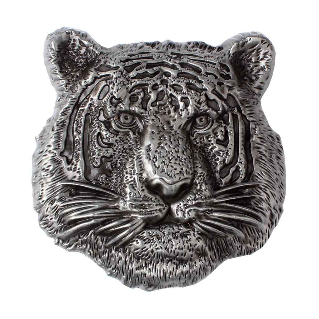 Vintage 3D Tiger Head Belt Buckle Western Cowboy Cool Novelty Accessories