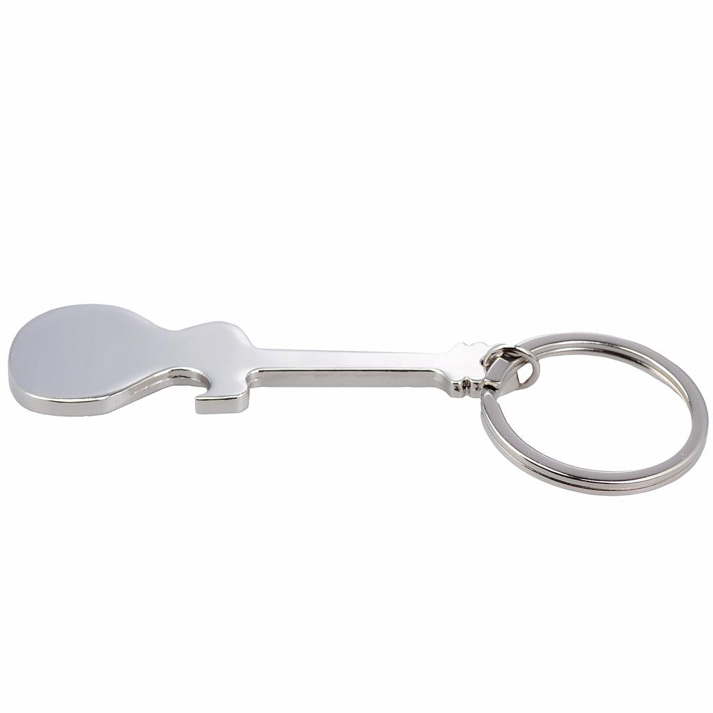 2xGuitar Shaped Beer Bottle Opener Keychain Key Ring Key Holder for Home Keys 