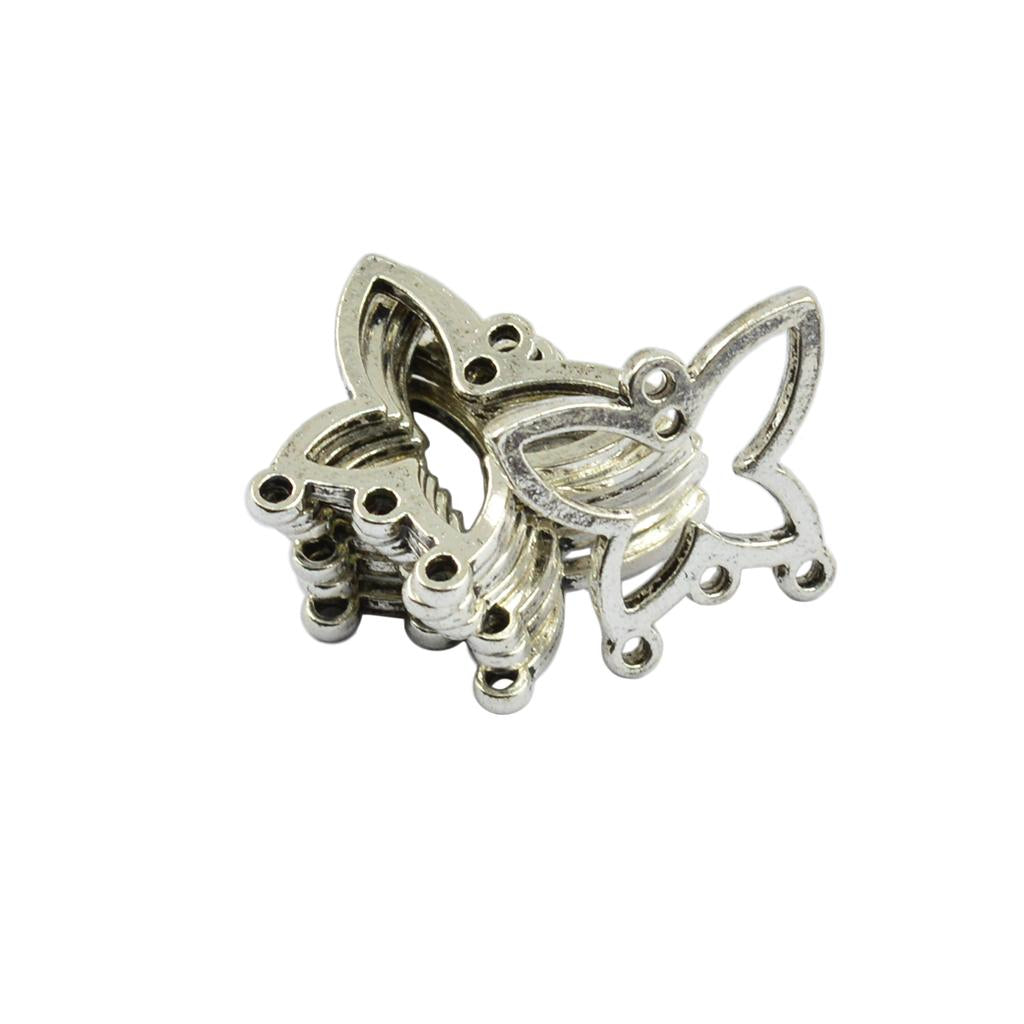 2x50Pcs Earrings Chandelier Hollow Butterfly Frame Connector Charms DIY Making