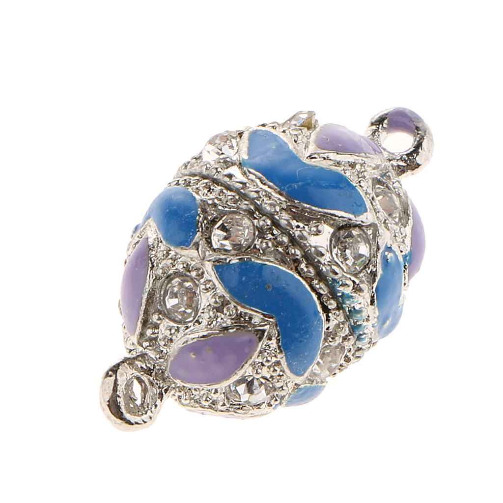 5 Pieces Magnetic Clasp Hook for DIY Necklace Bracelet Making  Blue-purple