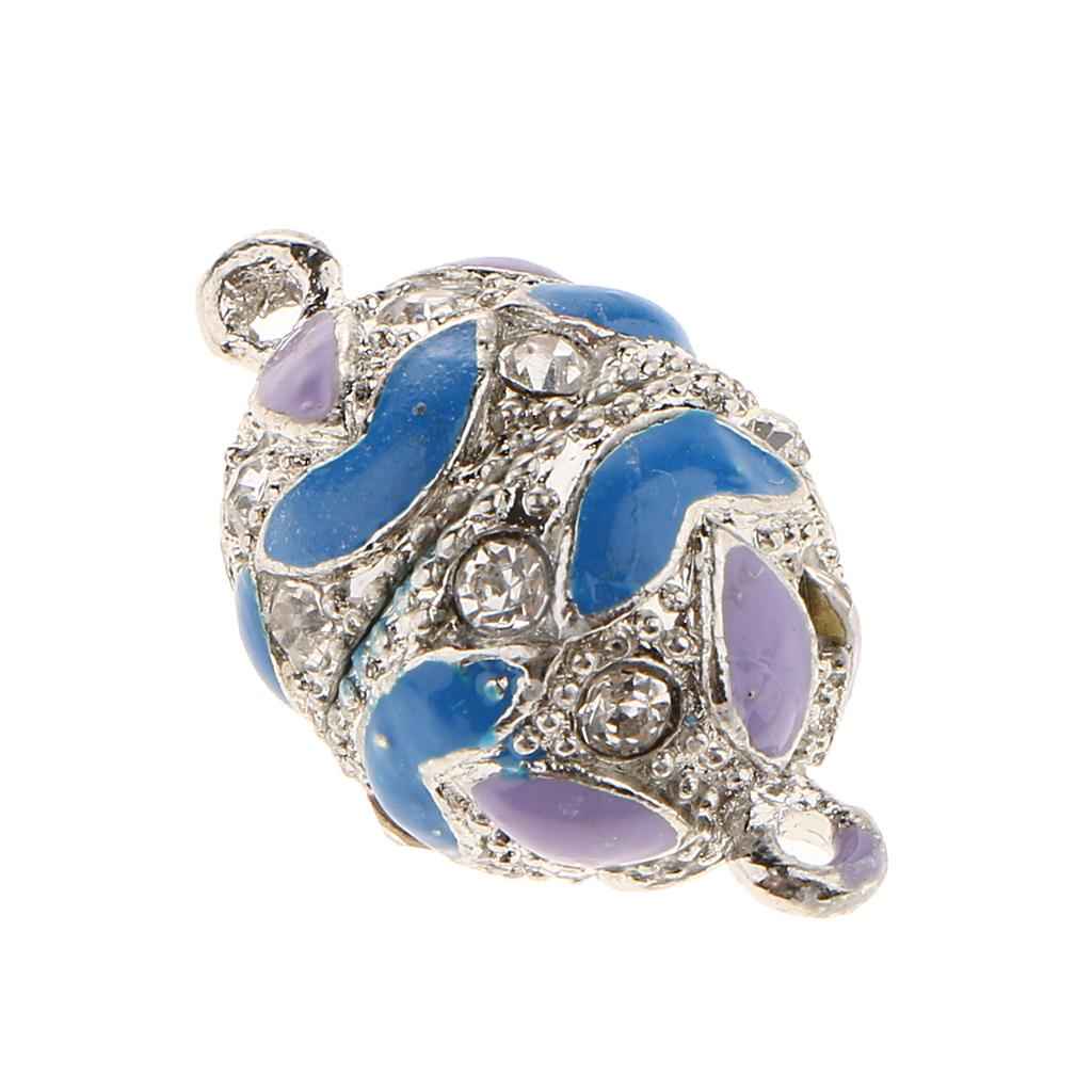 5 Pieces Magnetic Clasp Hook for DIY Necklace Bracelet Making  Blue-purple
