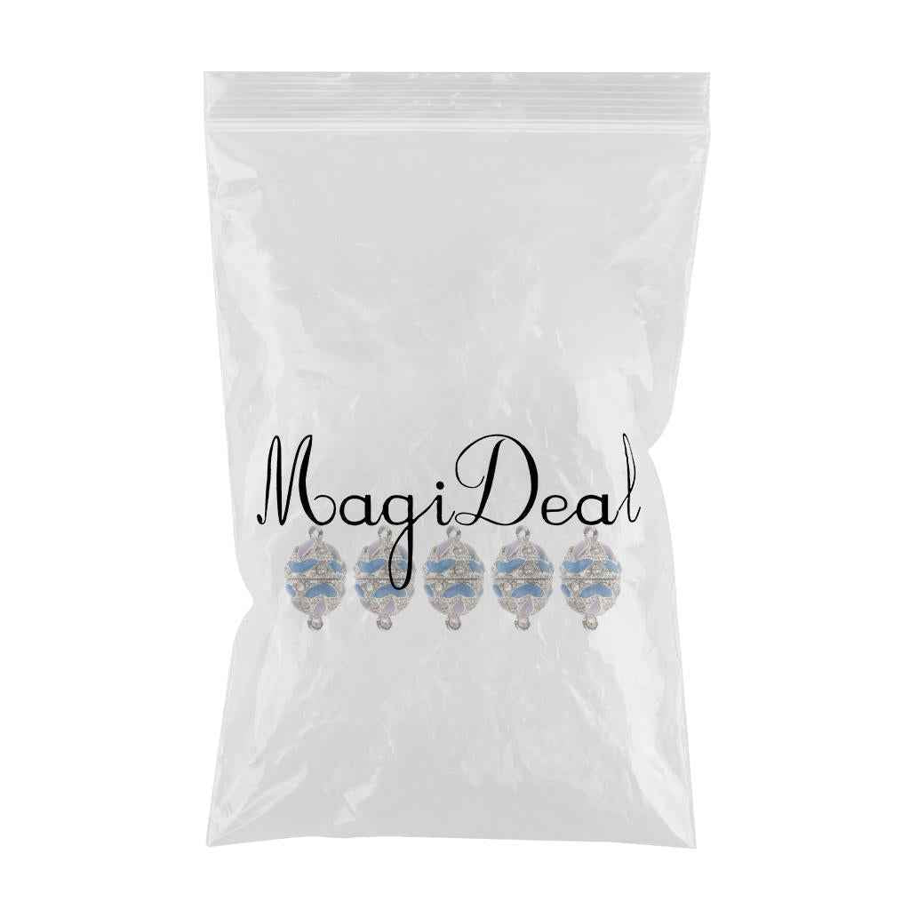5 Pieces Magnetic Clasp Hook for DIY Necklace Bracelet Making  Blue-purple