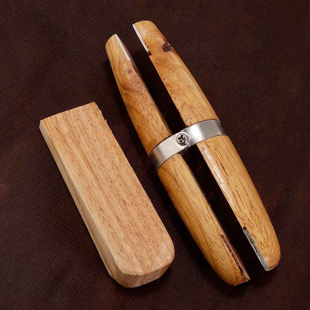 Natutal Wooden Jewelers Ring Clamp Wood Jewelry Vise Tool Holder Hold Rings