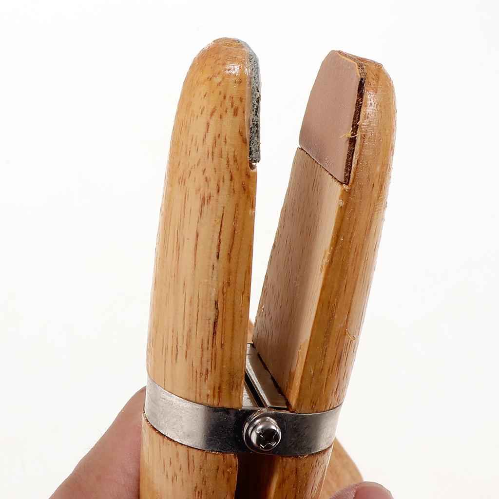 Natutal Wooden Jewelers Ring Clamp Wood Jewelry Vise Tool Holder Hold Rings