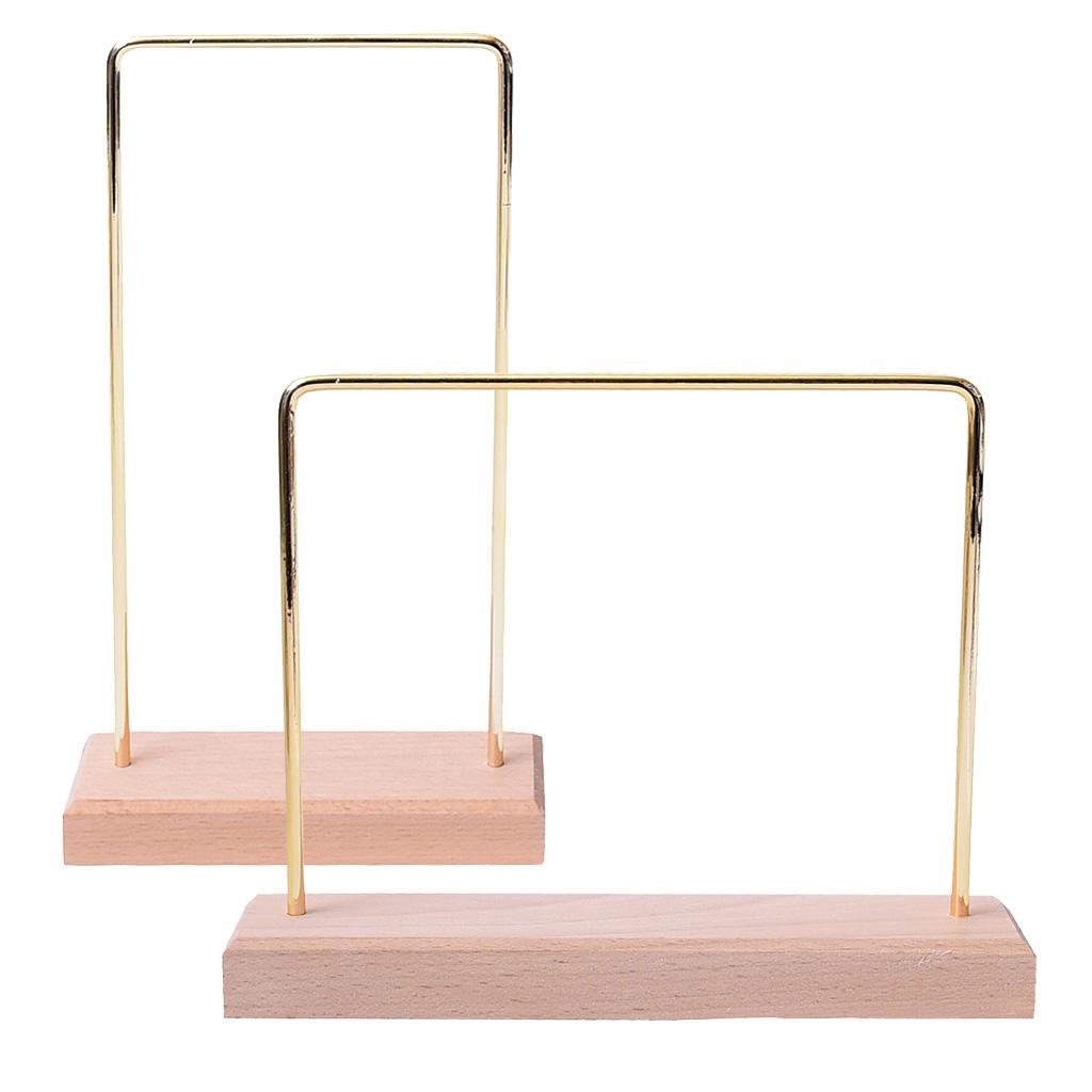 2pcs Jewelry Display Rack Stand Holder Earrings Hanging Organizer Showcase