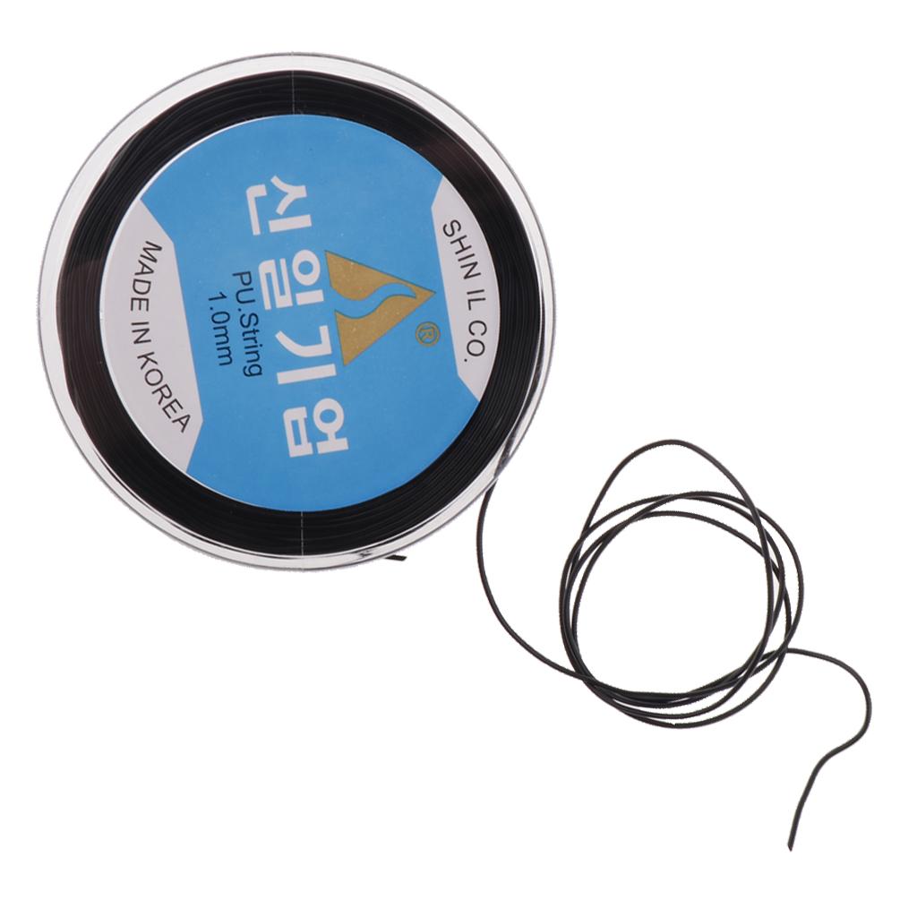 4x1 Roll Elastic Round Cord String 30 Meters Jewelry DIY Beading Craft Black