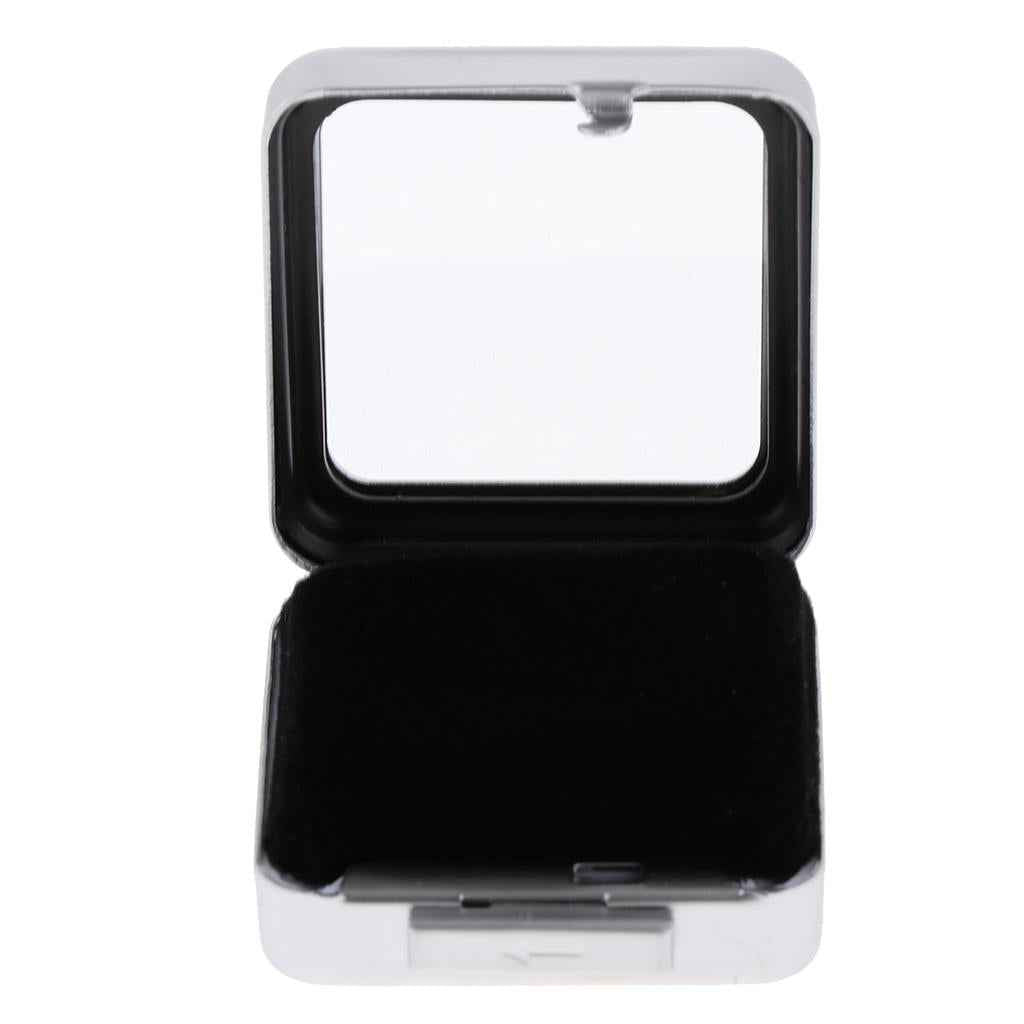 Metal Jewelry Gift Box Loose Diamond Box Jewelry Organizer Silver
