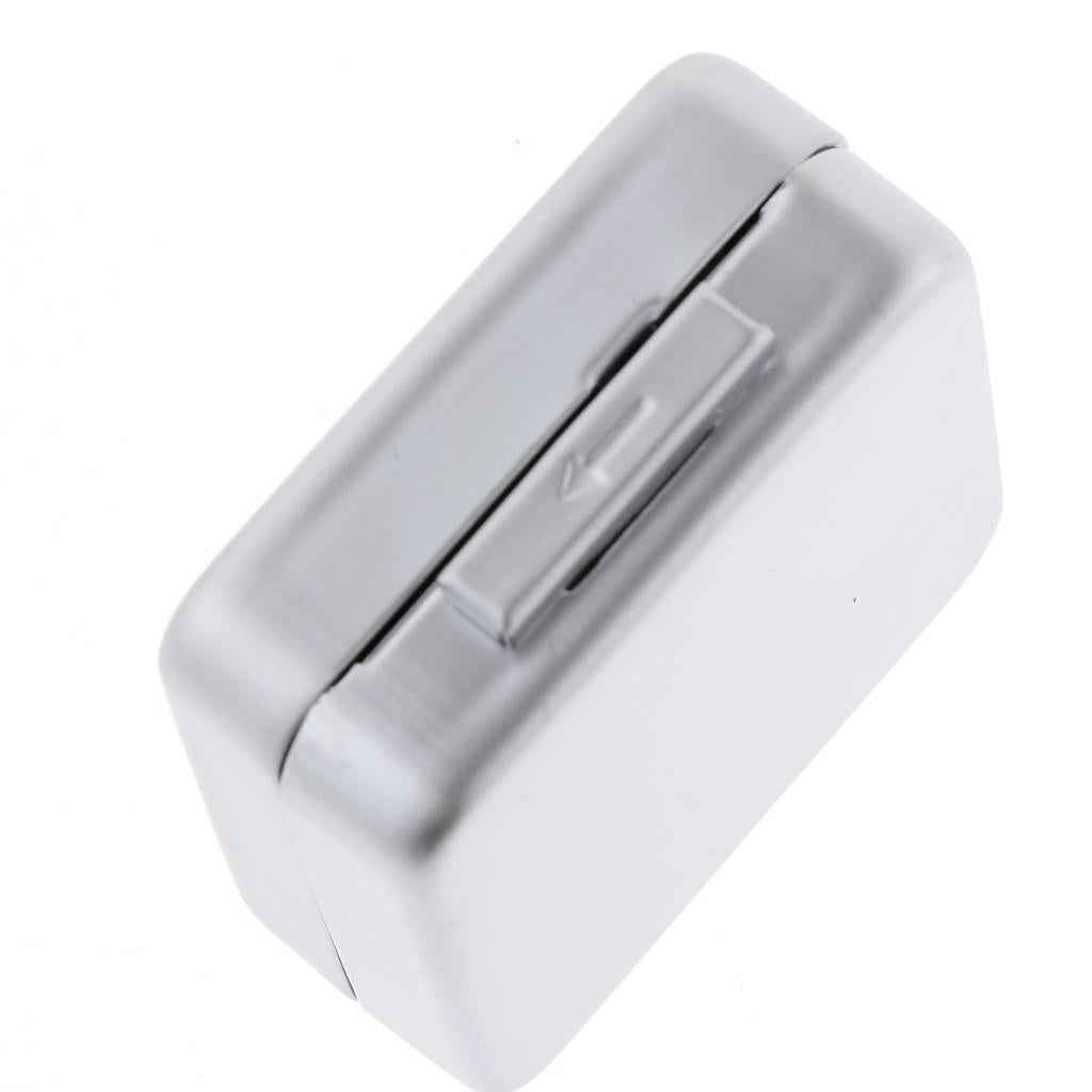 Metal Jewelry Gift Box Loose Diamond Box Jewelry Organizer Silver