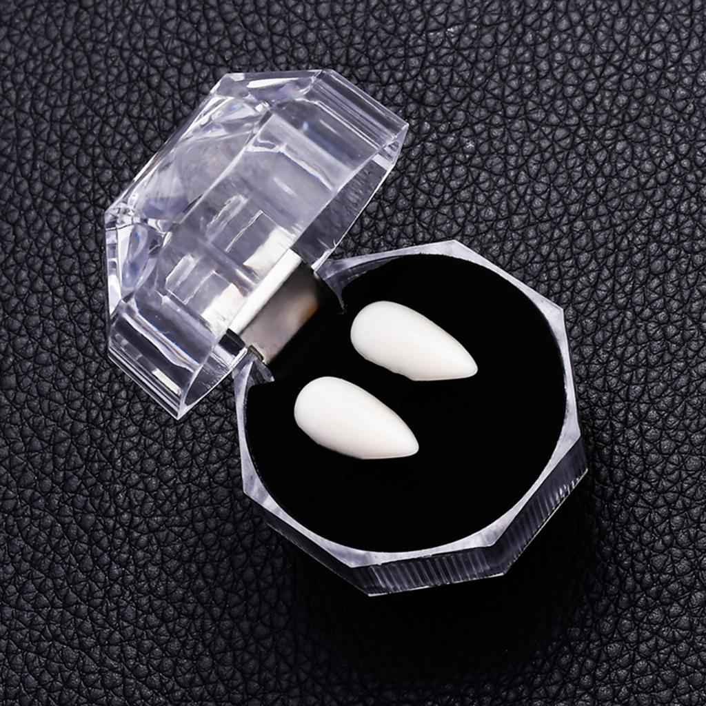 Halloween false teeth vampire fangs zombie teeth COSPLAY costume props 19mm