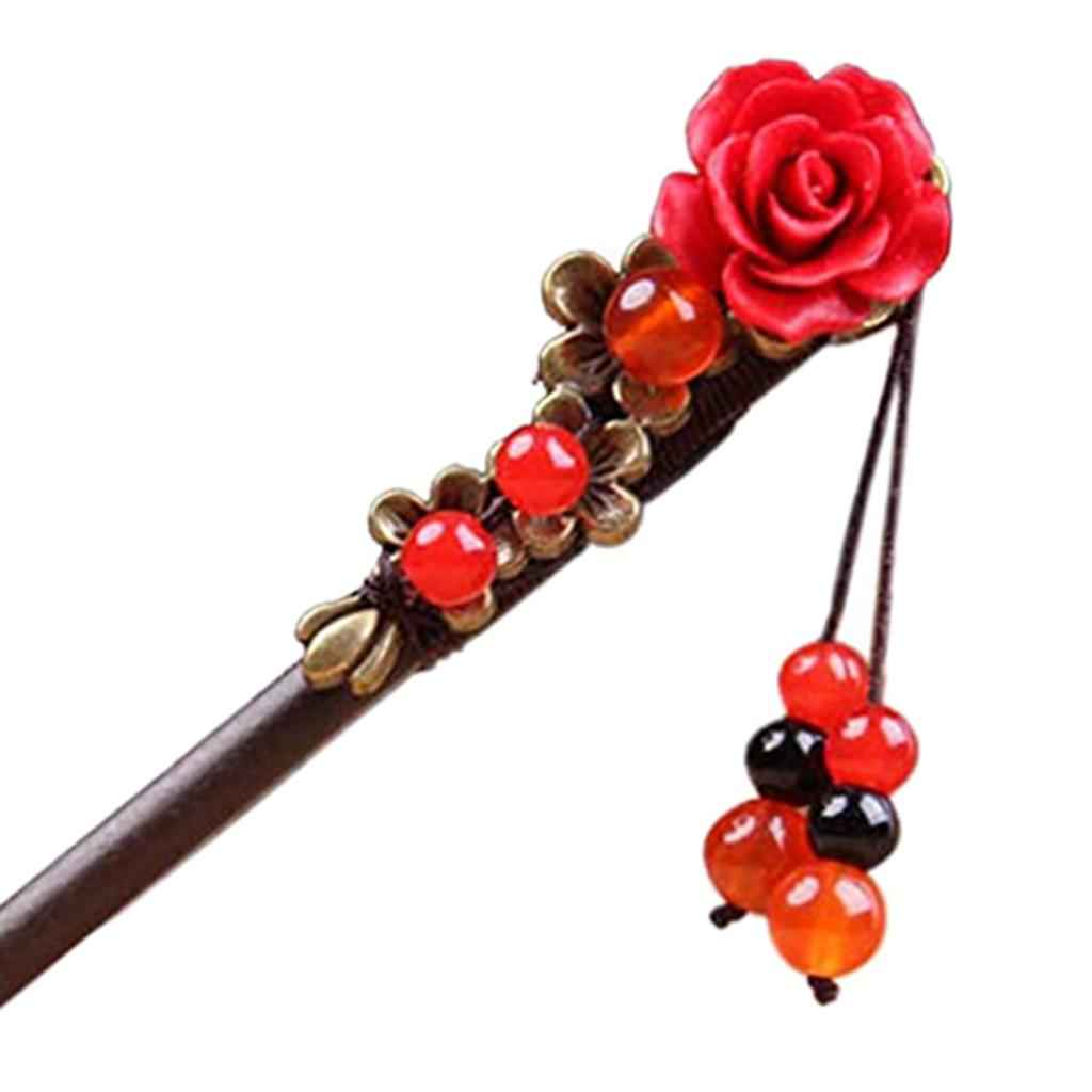 Handmade Hair Sticks Wooden Hair Pin Women Girl Gift for Long Hair A