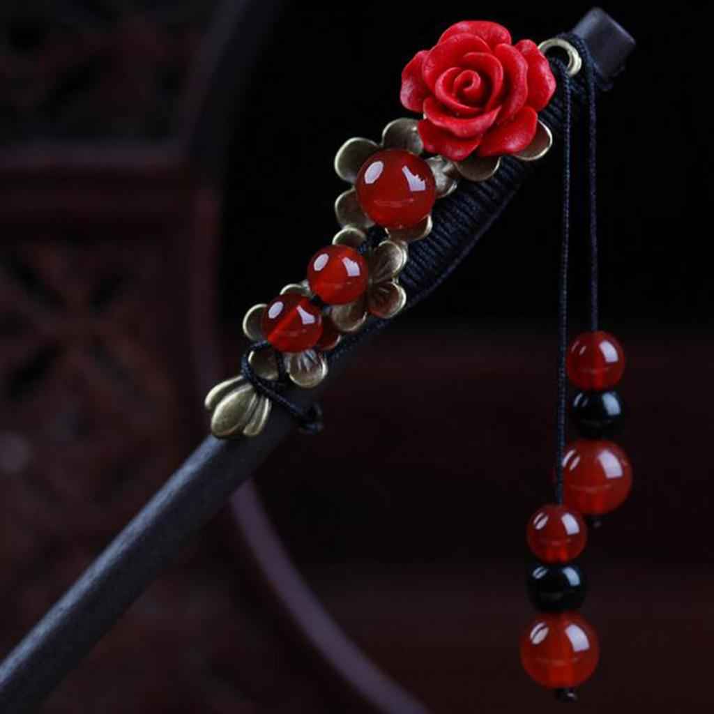 Handmade Hair Sticks Wooden Hair Pin Women Girl Gift for Long Hair A