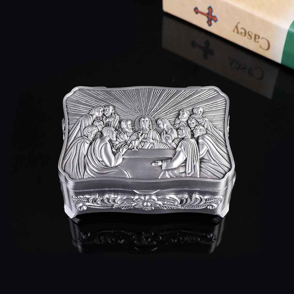 Vintage Elegant Trinket Jewelry Boxes Metal Gift Storage Organizer Cases