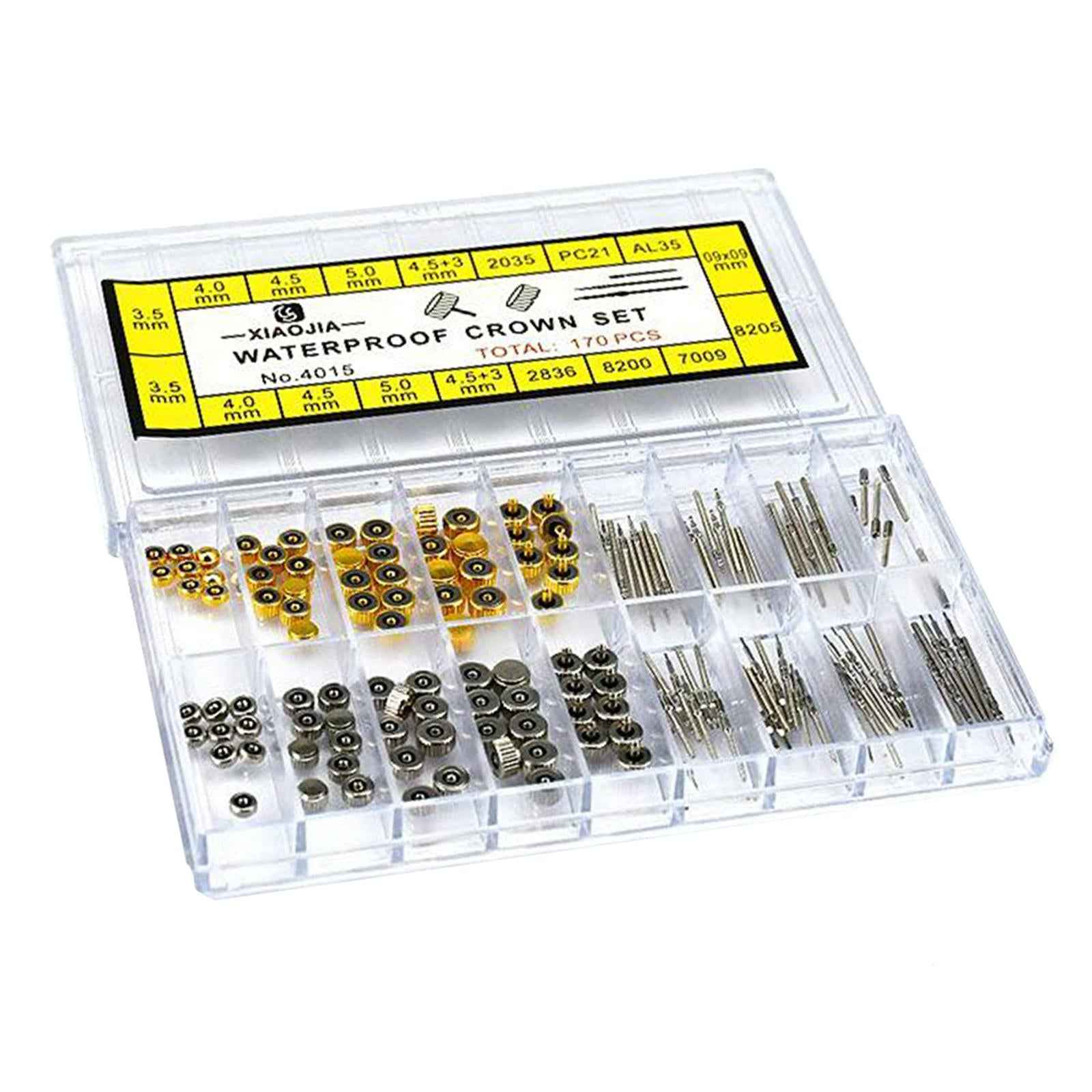 Stainless Steel Watch Crown Replacement Kit Tool Parts for Watch Repairers