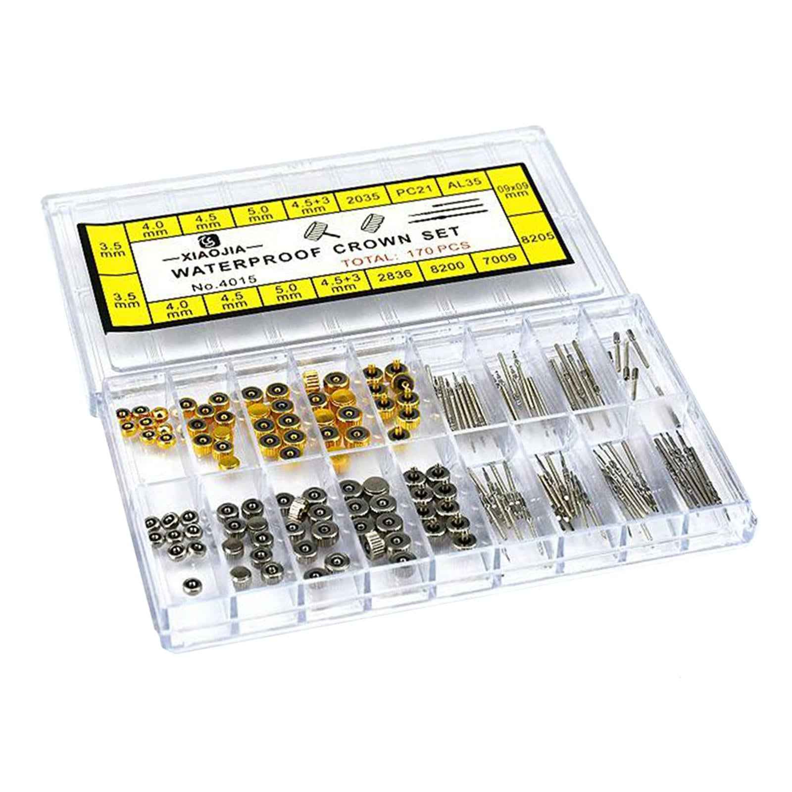 Stainless Steel Watch Crown Replacement Kit Tool Parts for Watch Repairers