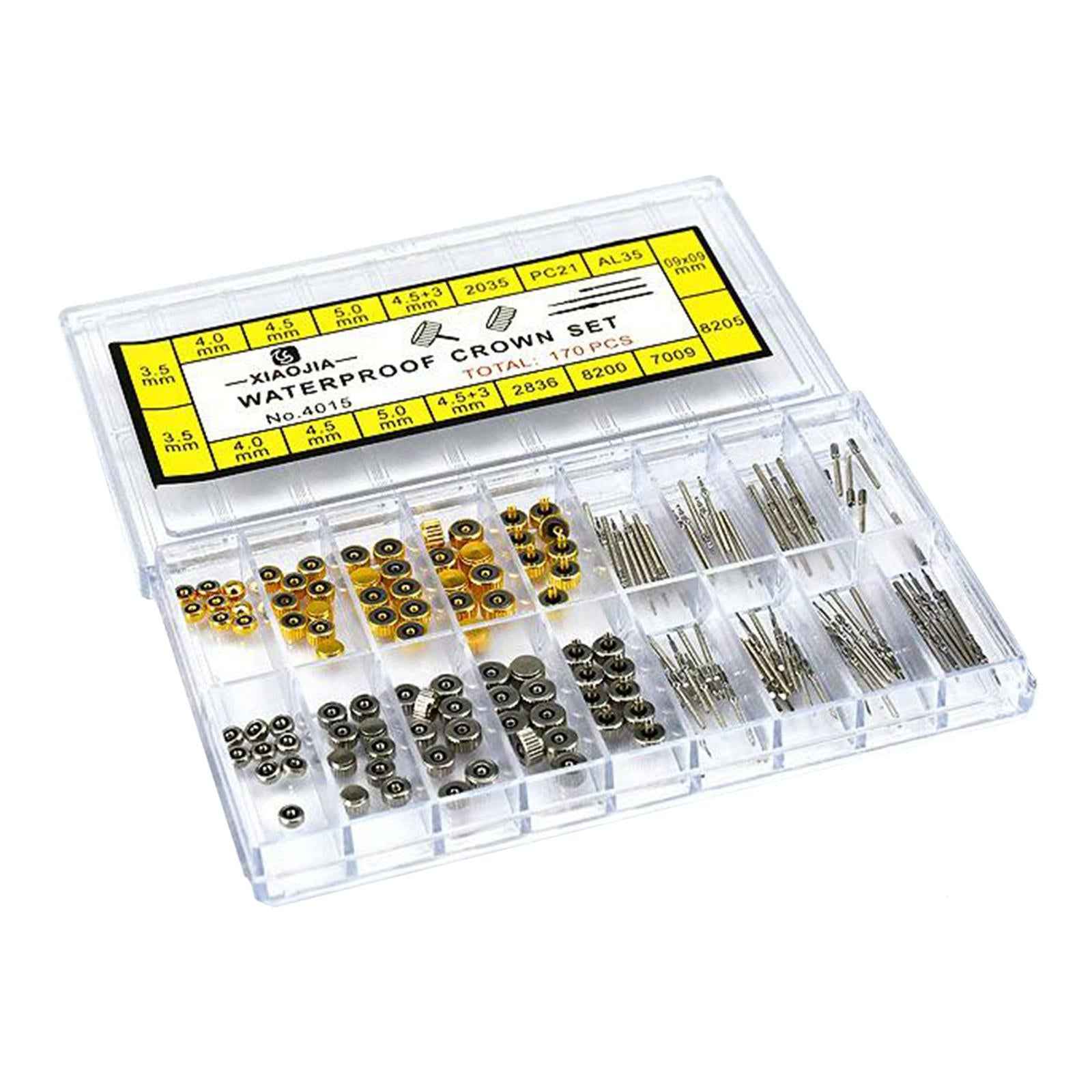 Stainless Steel Watch Crown Replacement Kit Tool Parts for Watch Repairers