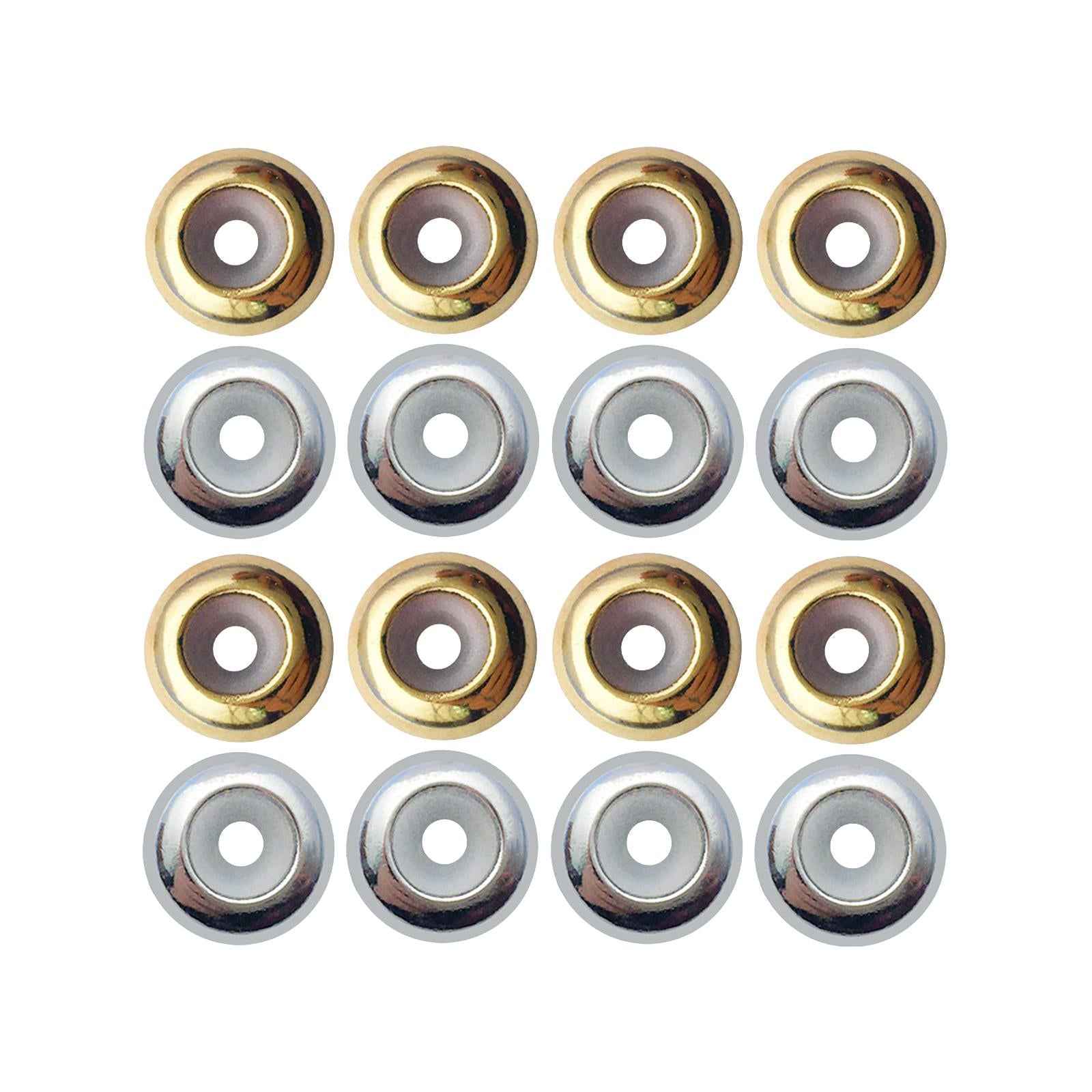 20Pcs Positioning Beads Small 8mm for DIY Crafts Findings Accessories Gold