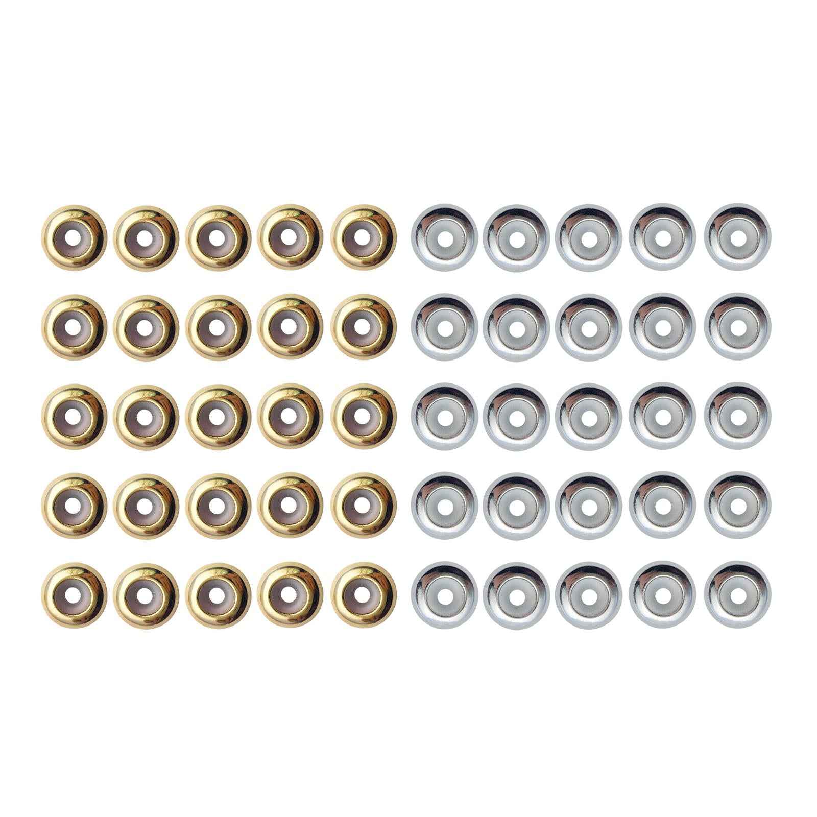 20Pcs Positioning Beads Small 8mm for DIY Crafts Findings Accessories Gold