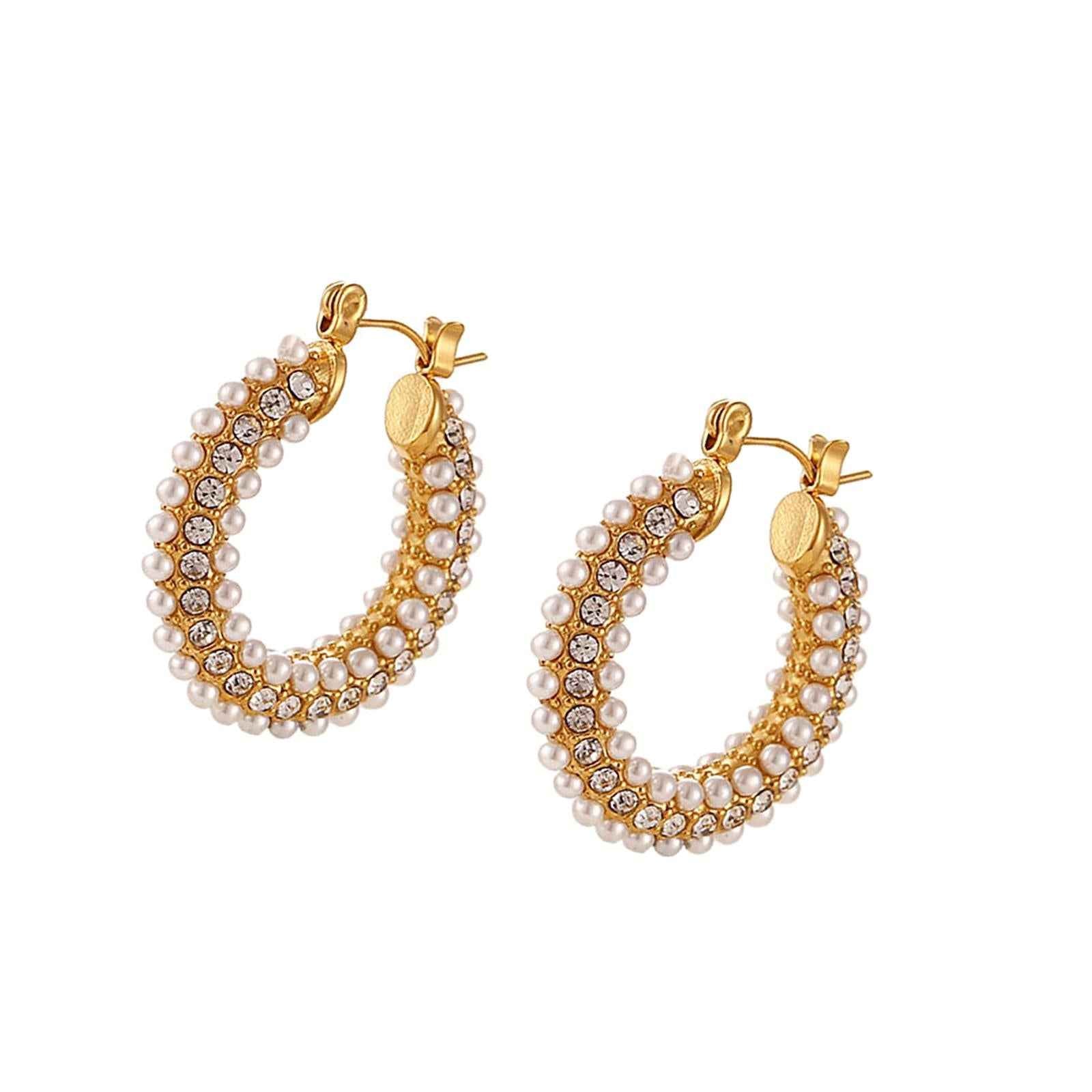 Chic Earrings Stainless Steel Jewelry Ear Loops Delicate for daily