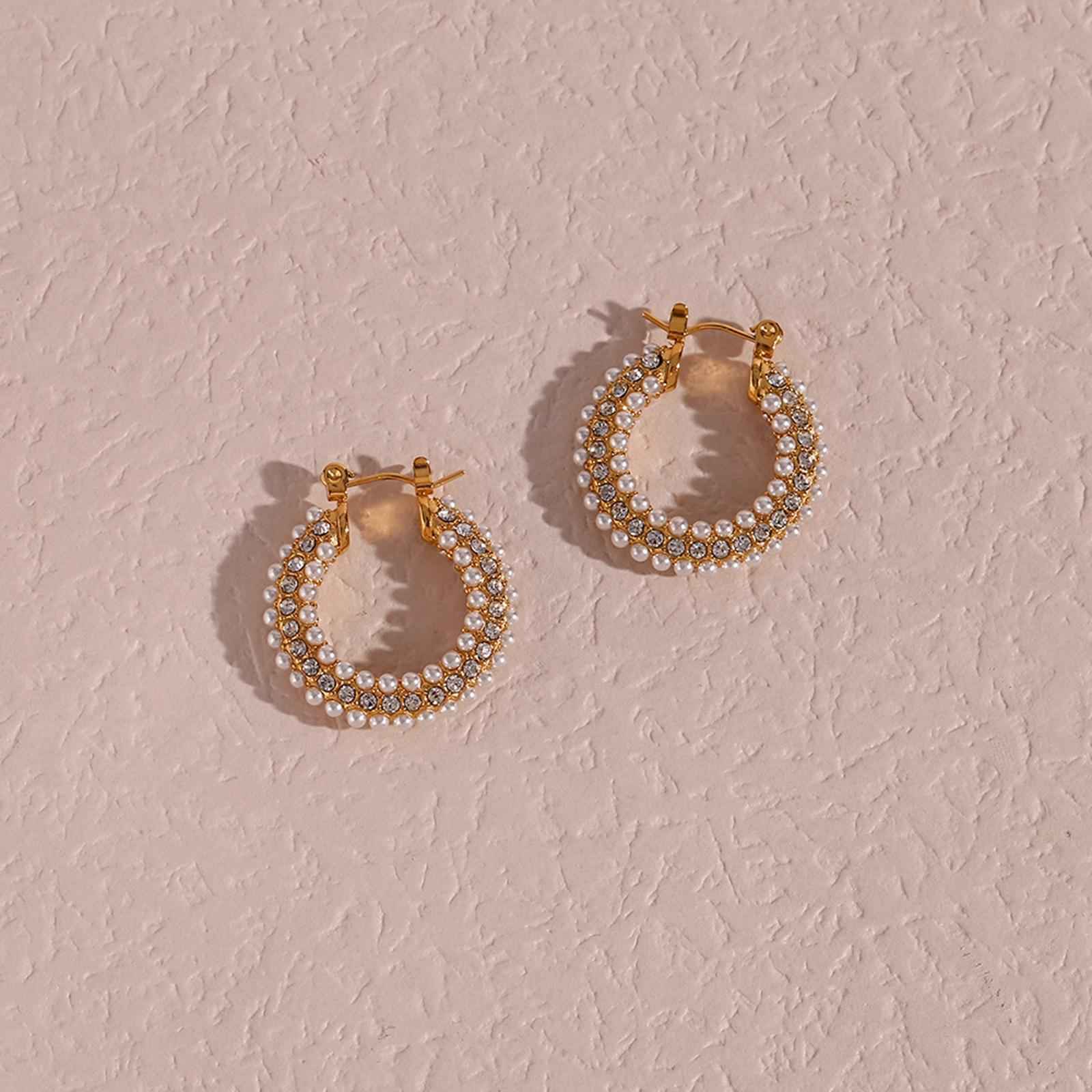 Chic Earrings Stainless Steel Jewelry Ear Loops Delicate for daily