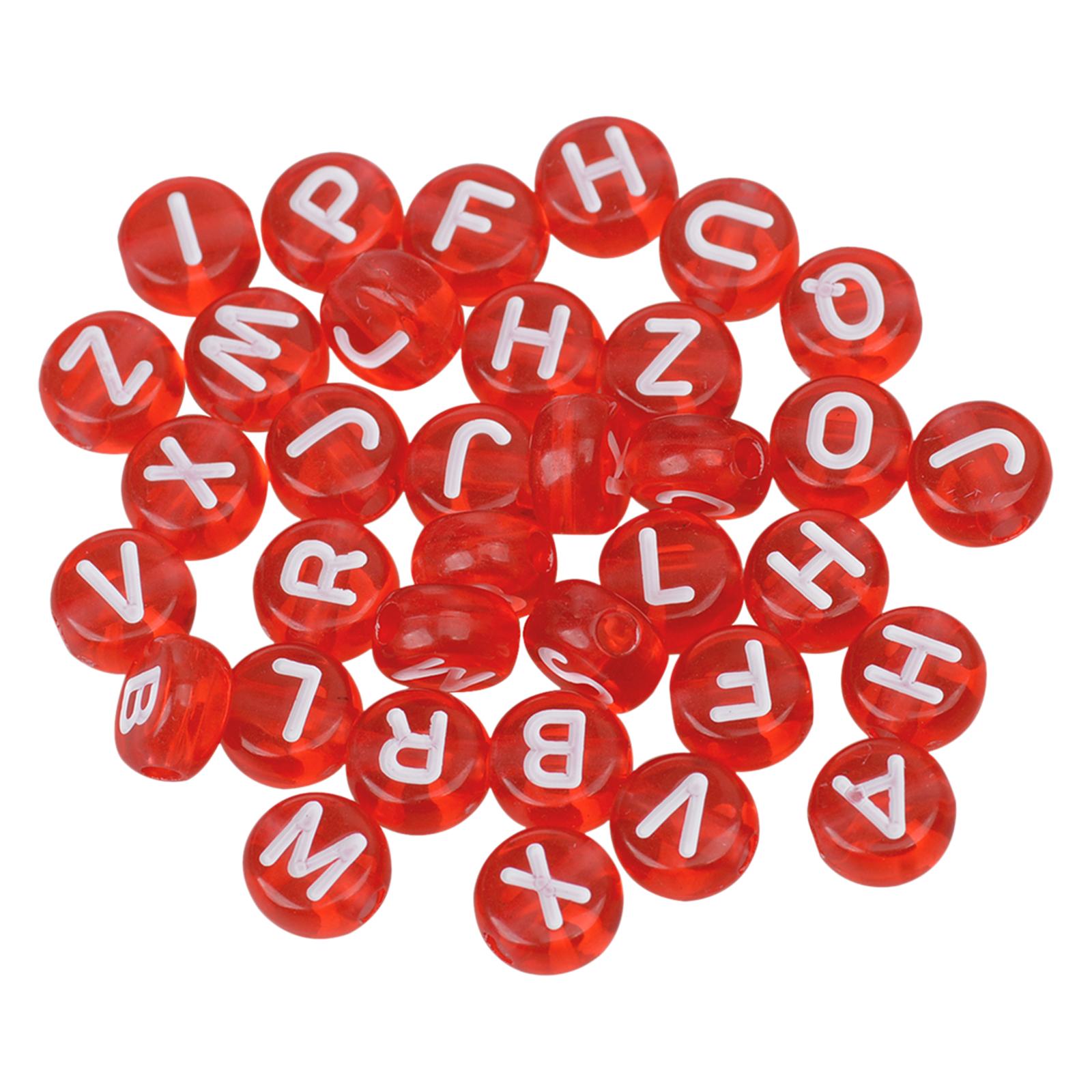 4x200Pcs Acrylic Jewelry Beads Round for Bracelets Key Chains Handmade Gift style D