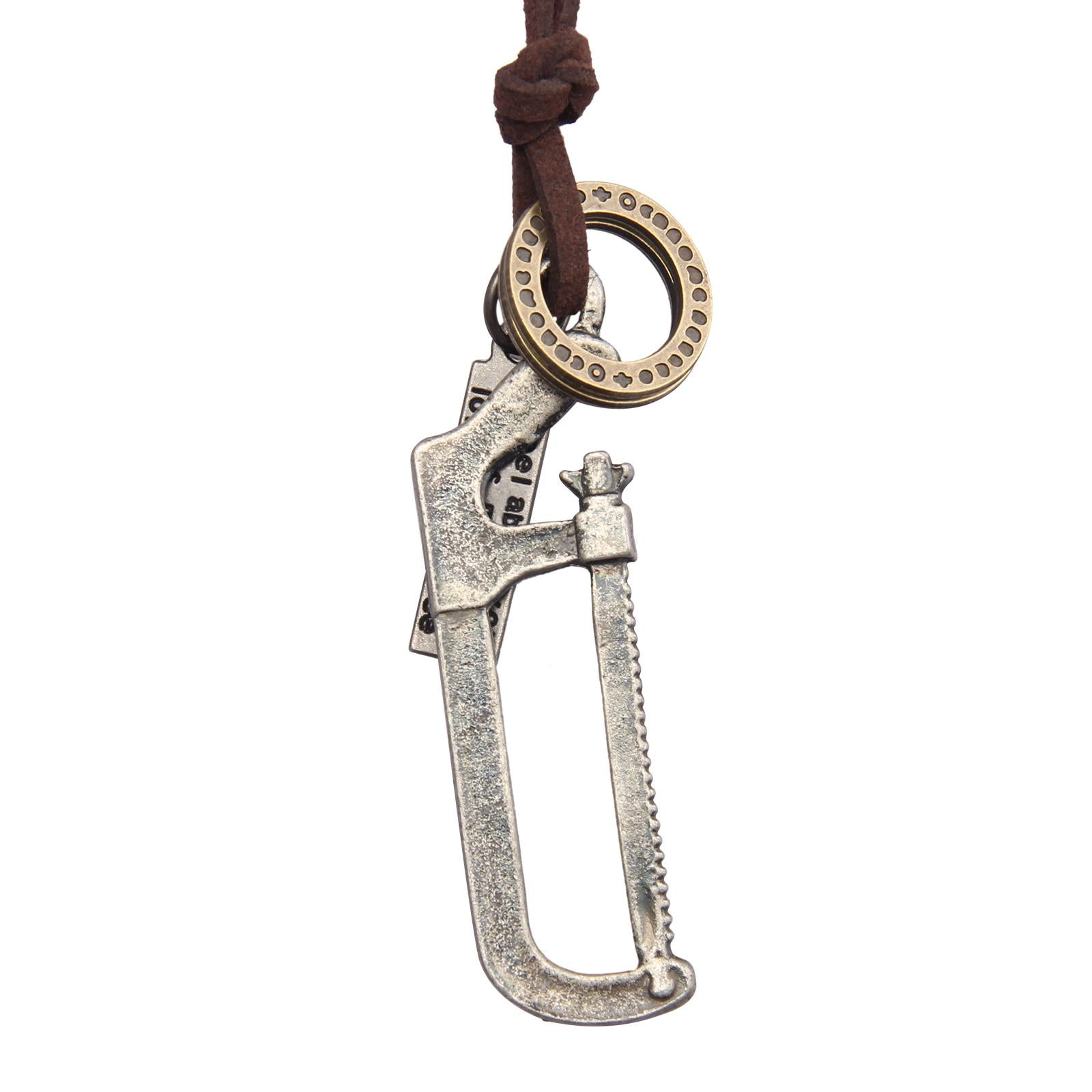 Men PU Leather Necklace Cool Trendy for Birthday Gift Anniversary Graduation