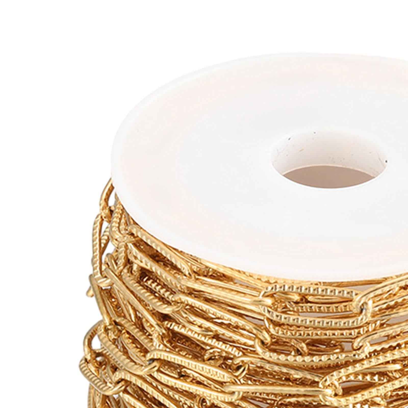Paperclip Link Chain Link Chain Bulk for Handmaded Jewelry Supplies DIY Gold