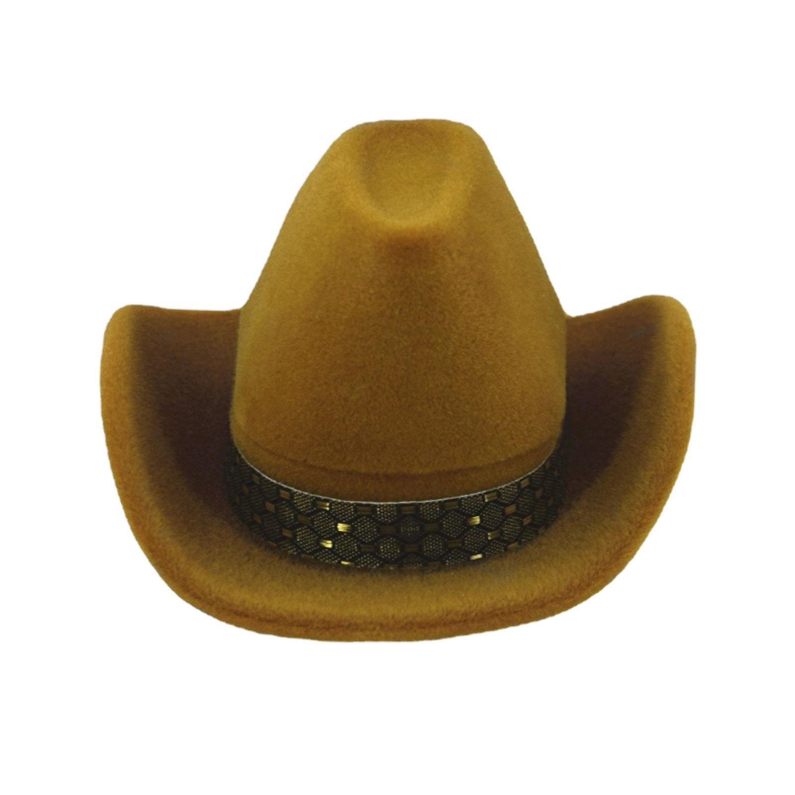 Cowboy Hat Ring Box Velvet for Anniversay Graduation Ceremony Valentines Day
