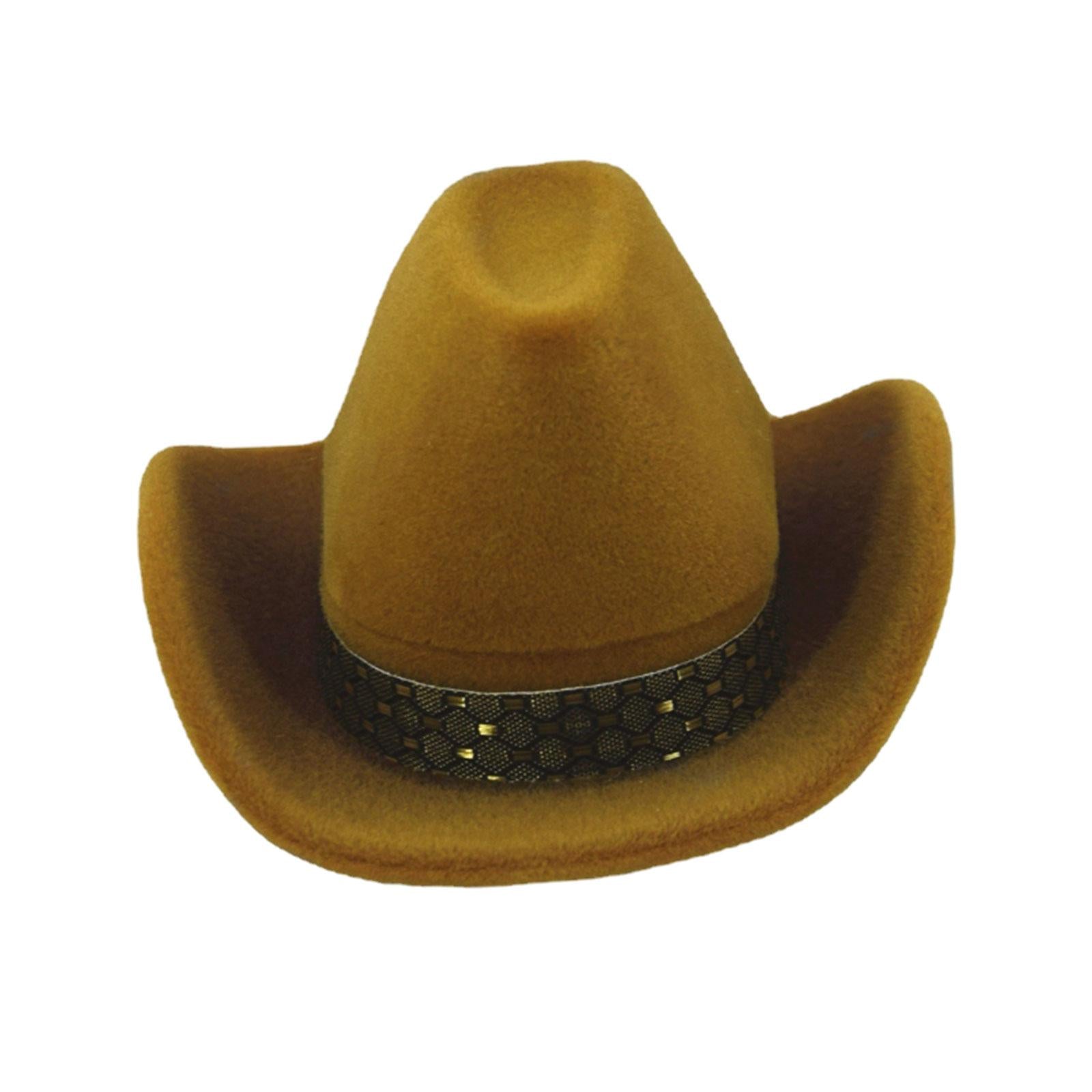 Cowboy Hat Ring Box Velvet for Anniversay Graduation Ceremony Valentines Day