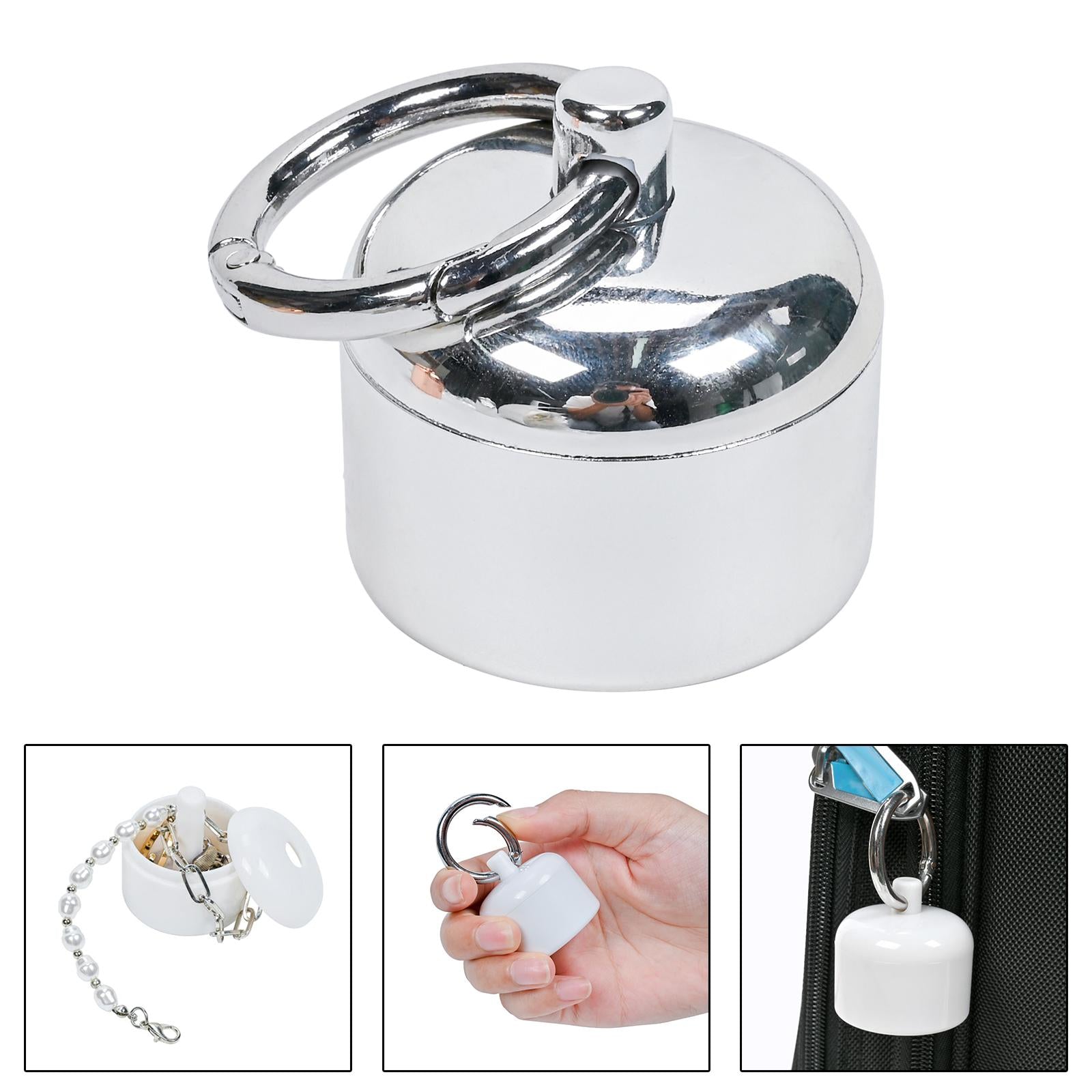 Jewelry Box Durable Jewelry Storage Case for Earrings Stud Bracelet Necklace Silver