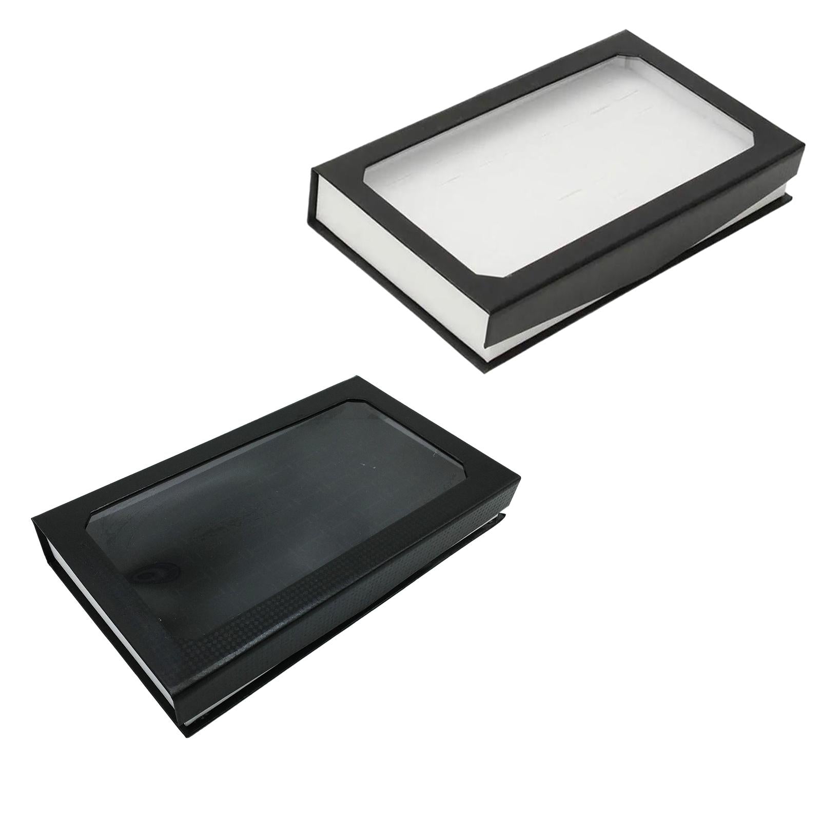 Rings Display Tray Jewelry Storage Organizer for Store Display Home Showrooms Black