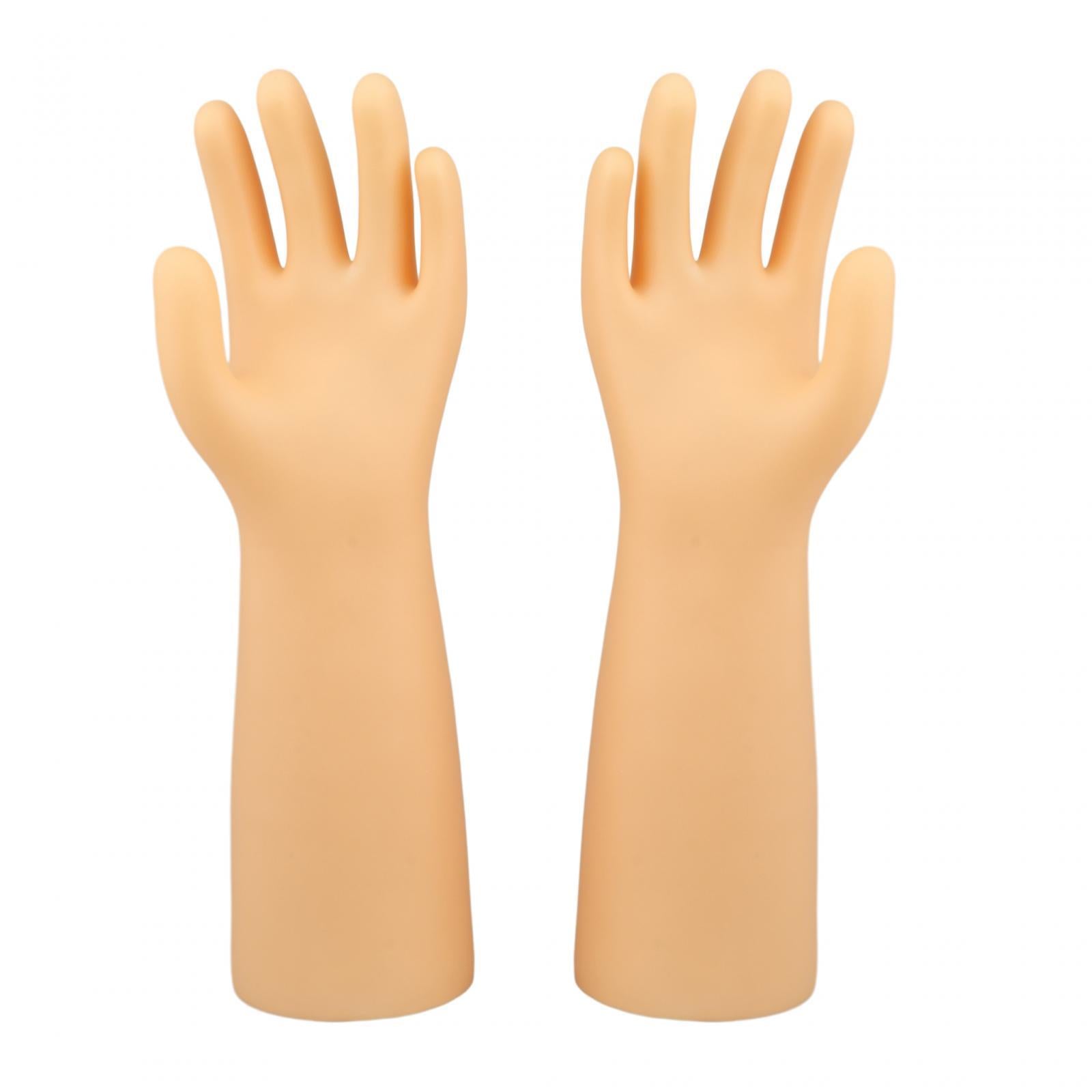 Jewelry Hand Display Holder Ring Display Stand for Showcase Countertop Shows Skin Color Left