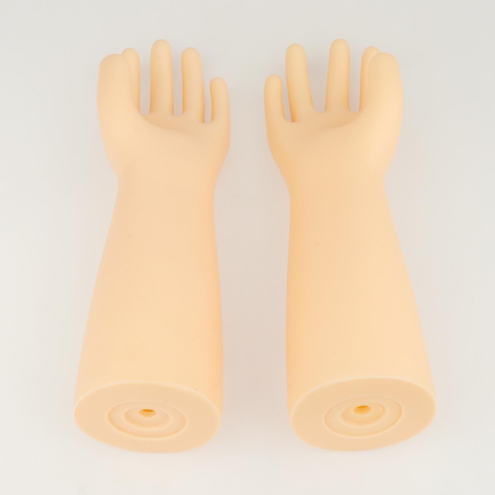 Jewelry Hand Display Holder Ring Display Stand for Showcase Countertop Shows Skin Color Left